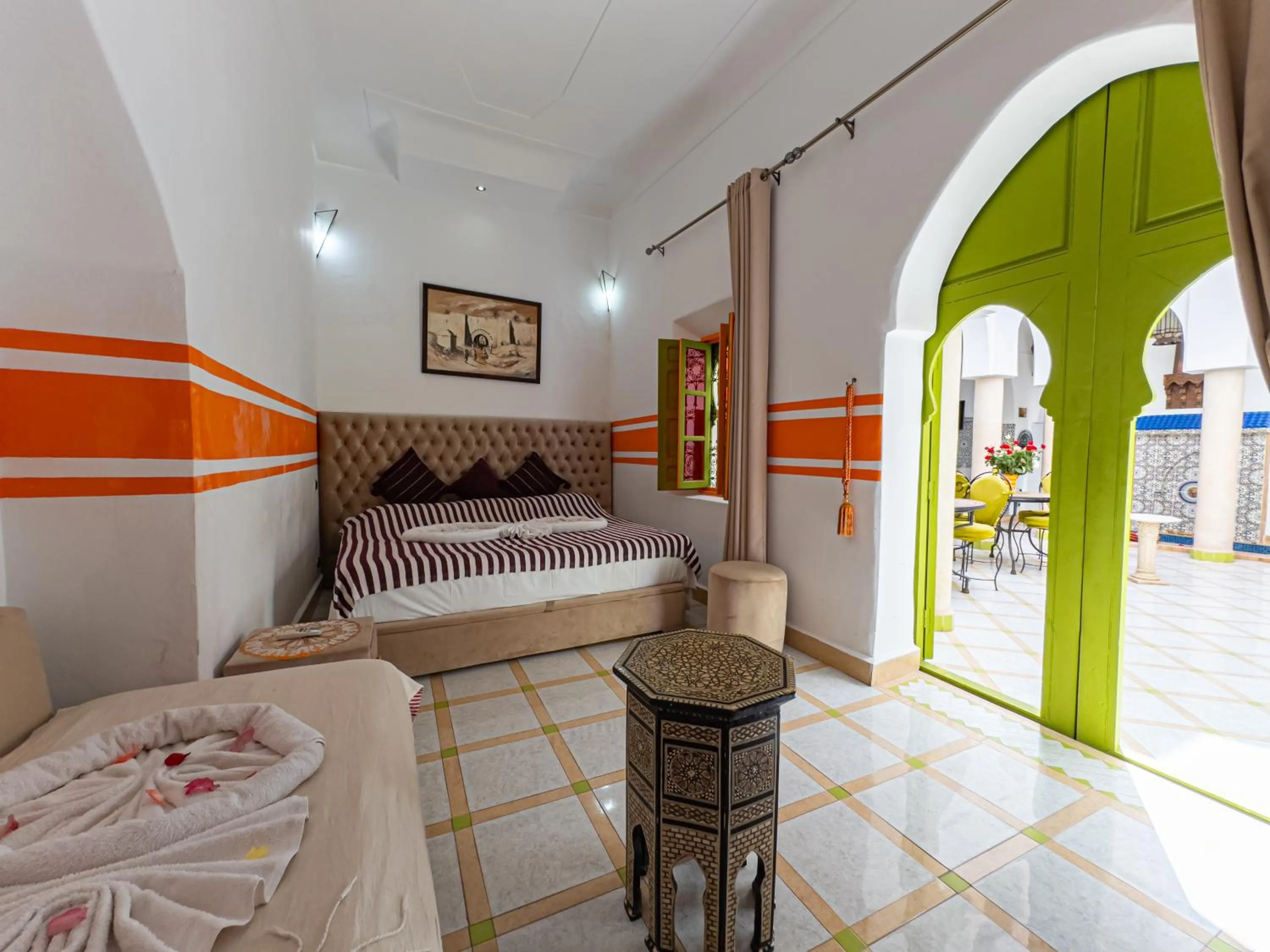 Bed in Riad Minorisa