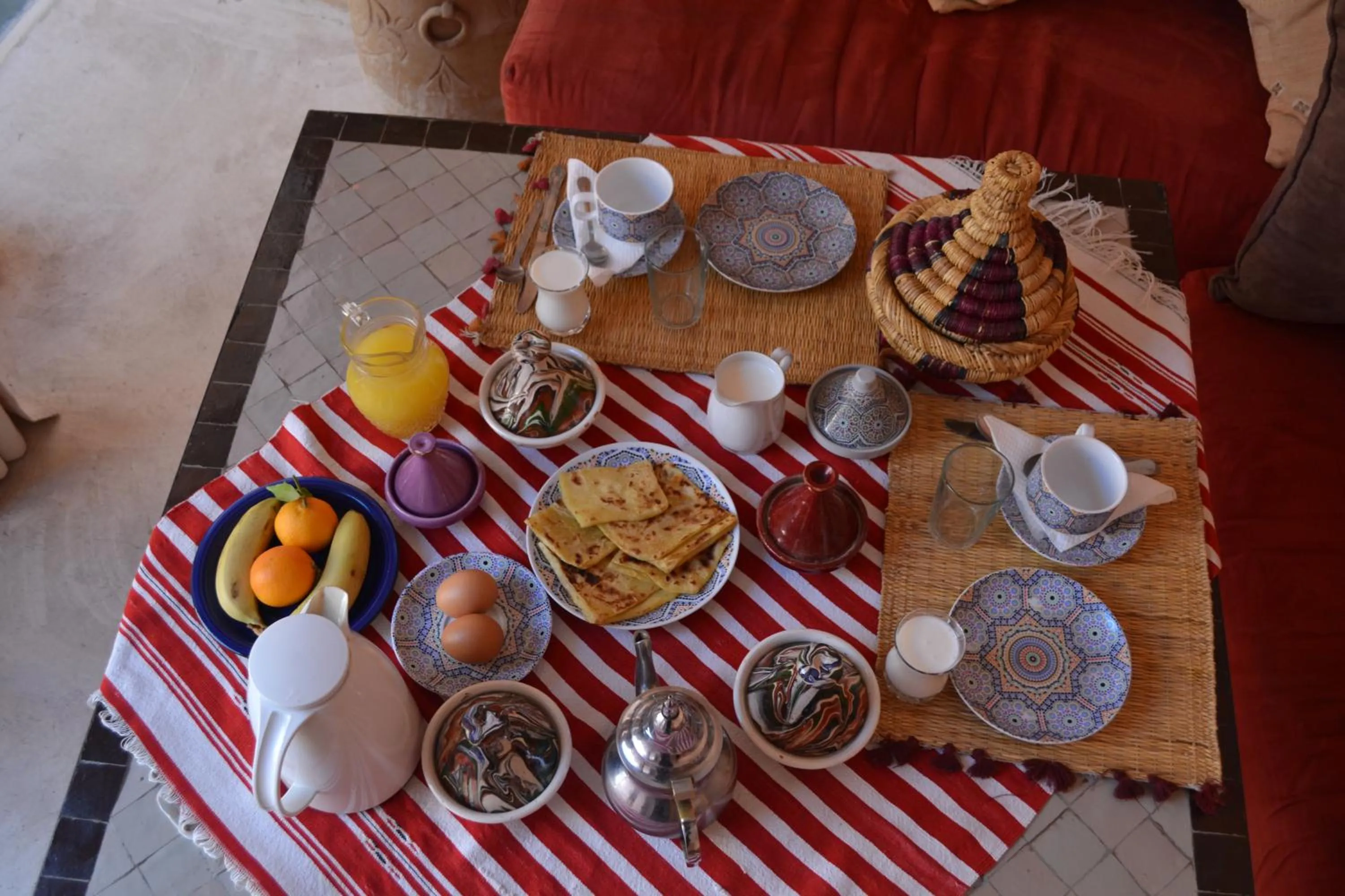 Continental breakfast in Riad Tahani