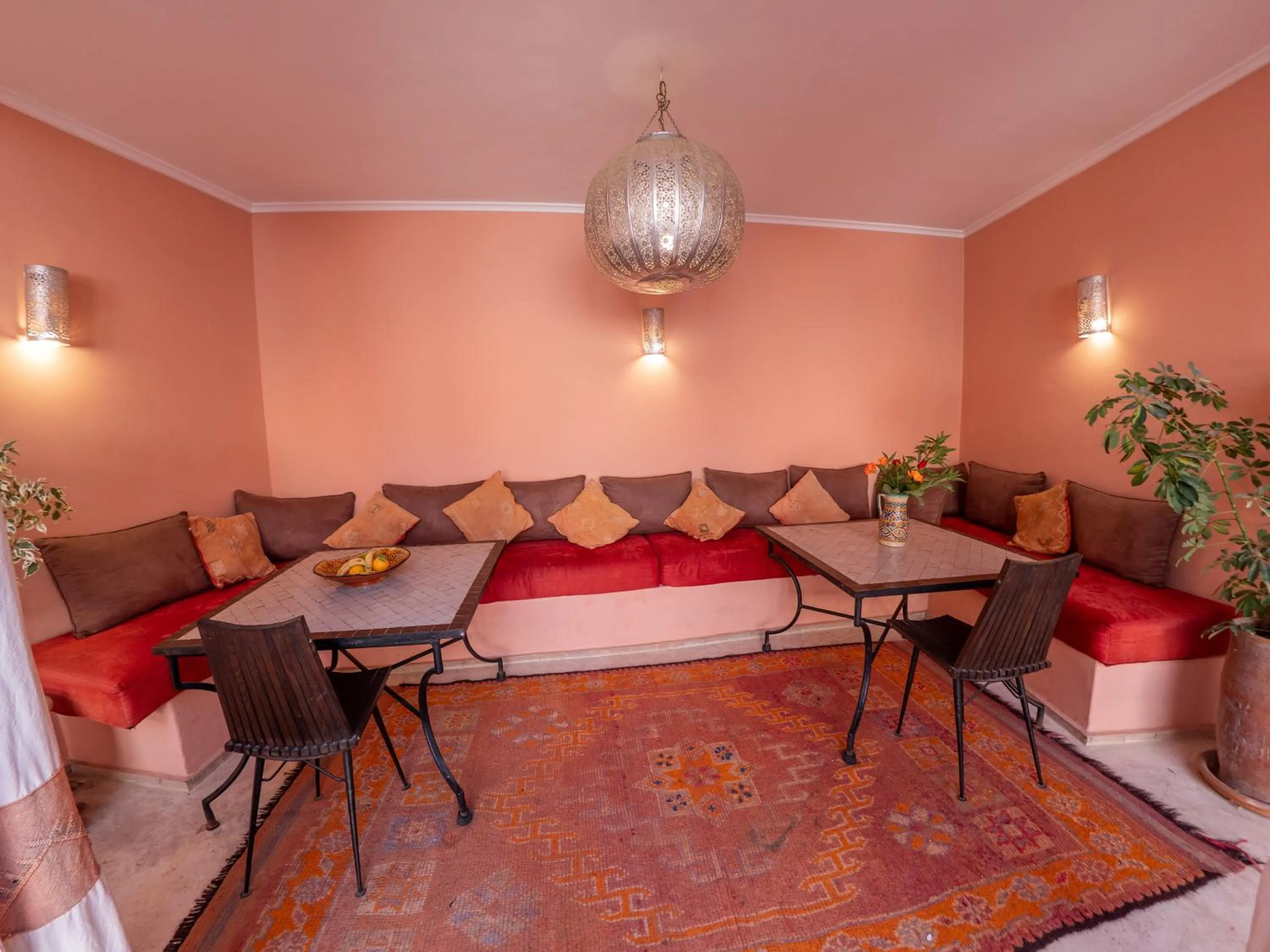 Seating area in Riad Tahani