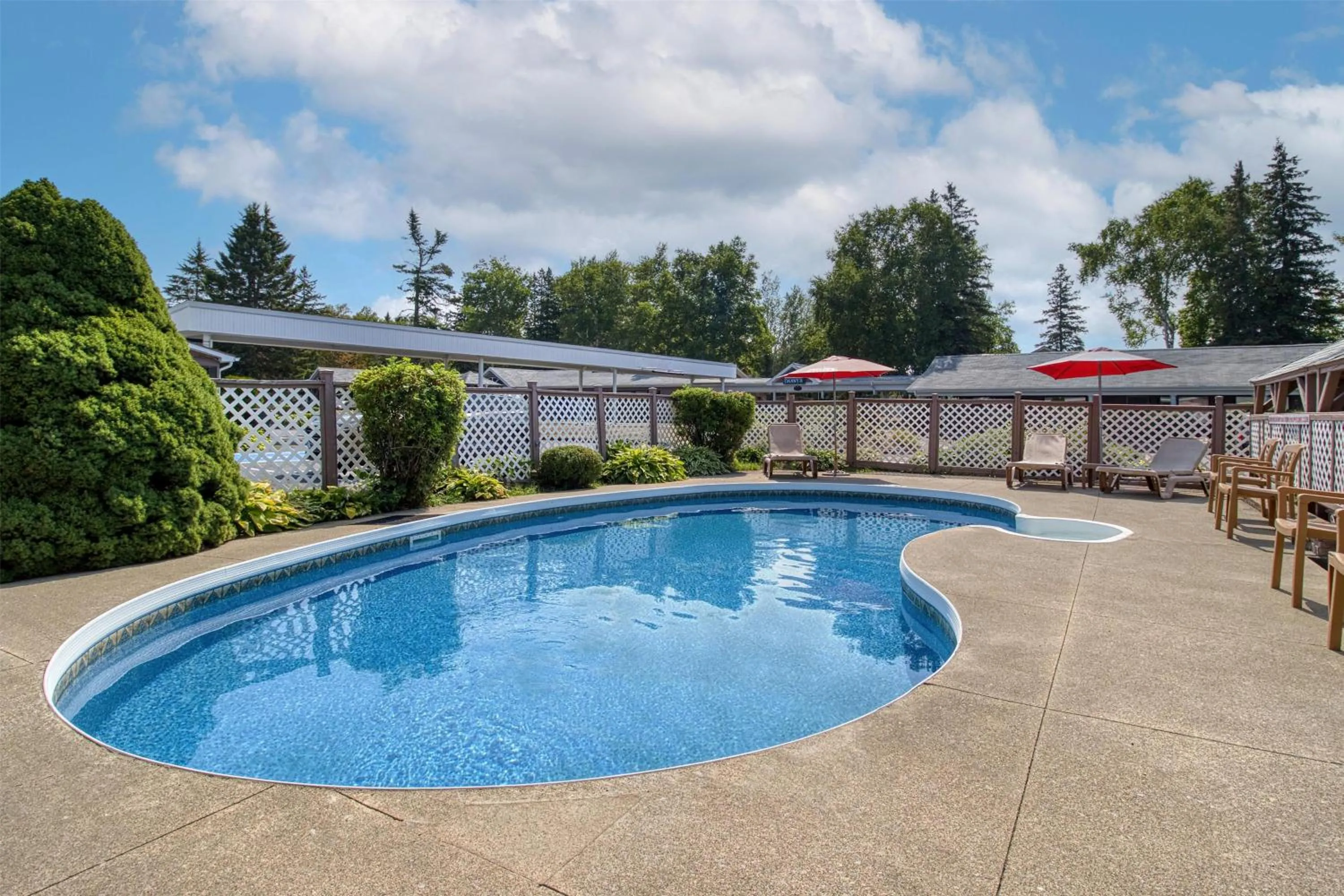 Pool view in Dannys Suites, SureStay Collection by Best Western