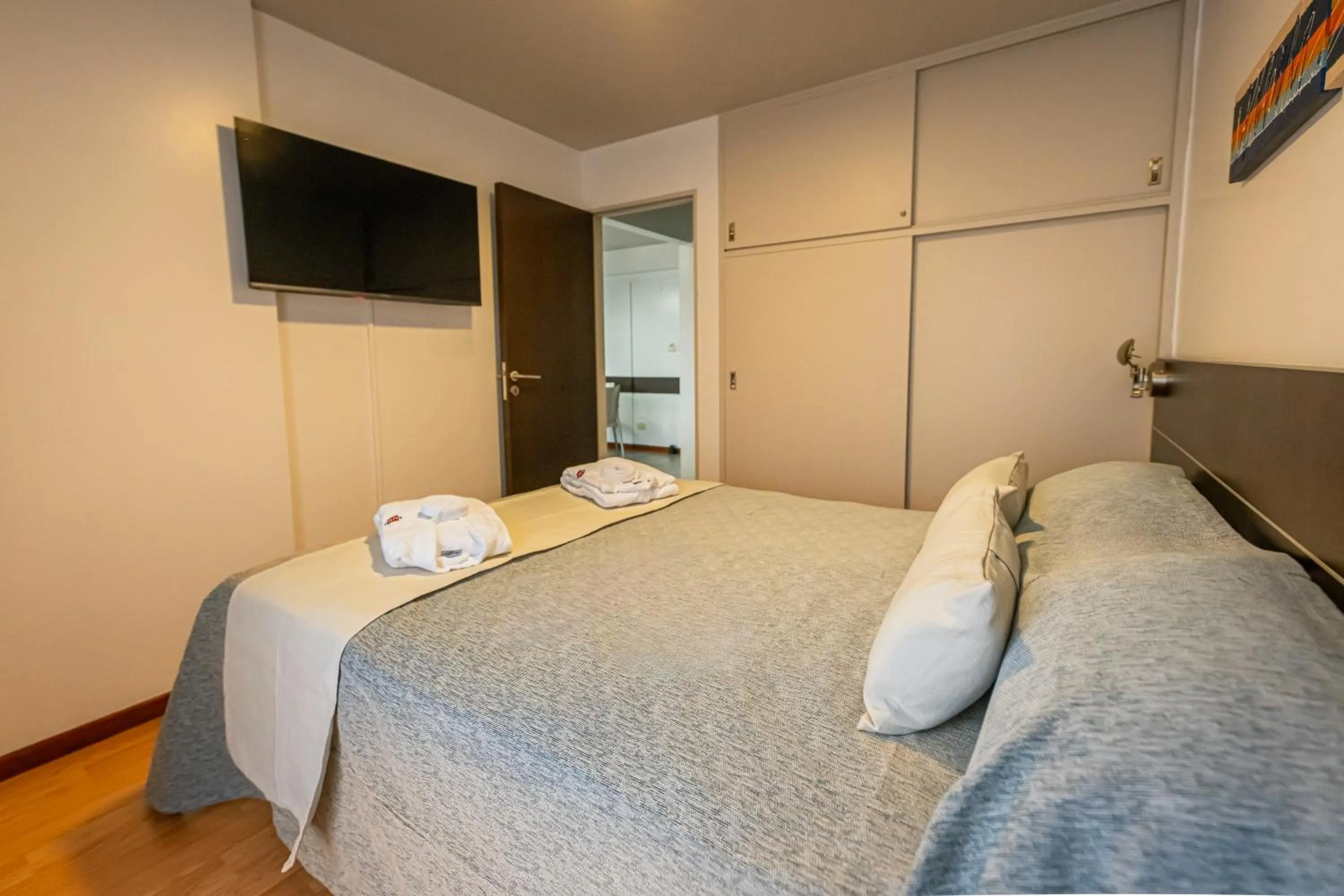 Bed in Kube Apartments Express