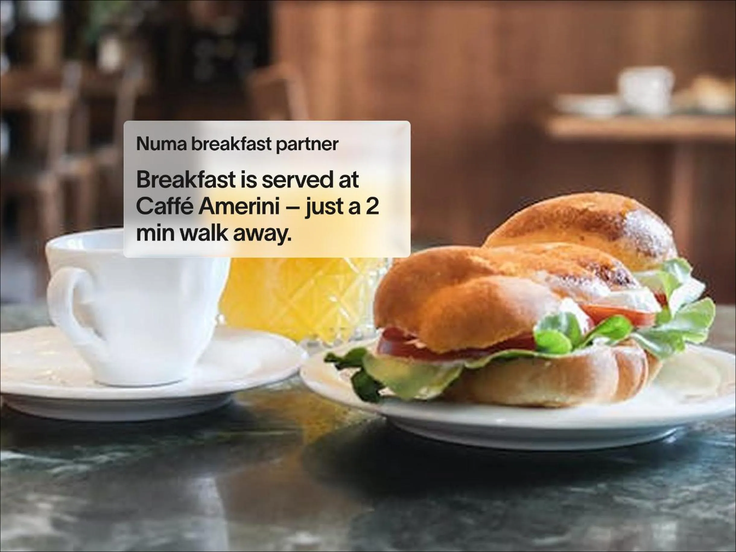 Food and drinks in Numa Florence Fiore