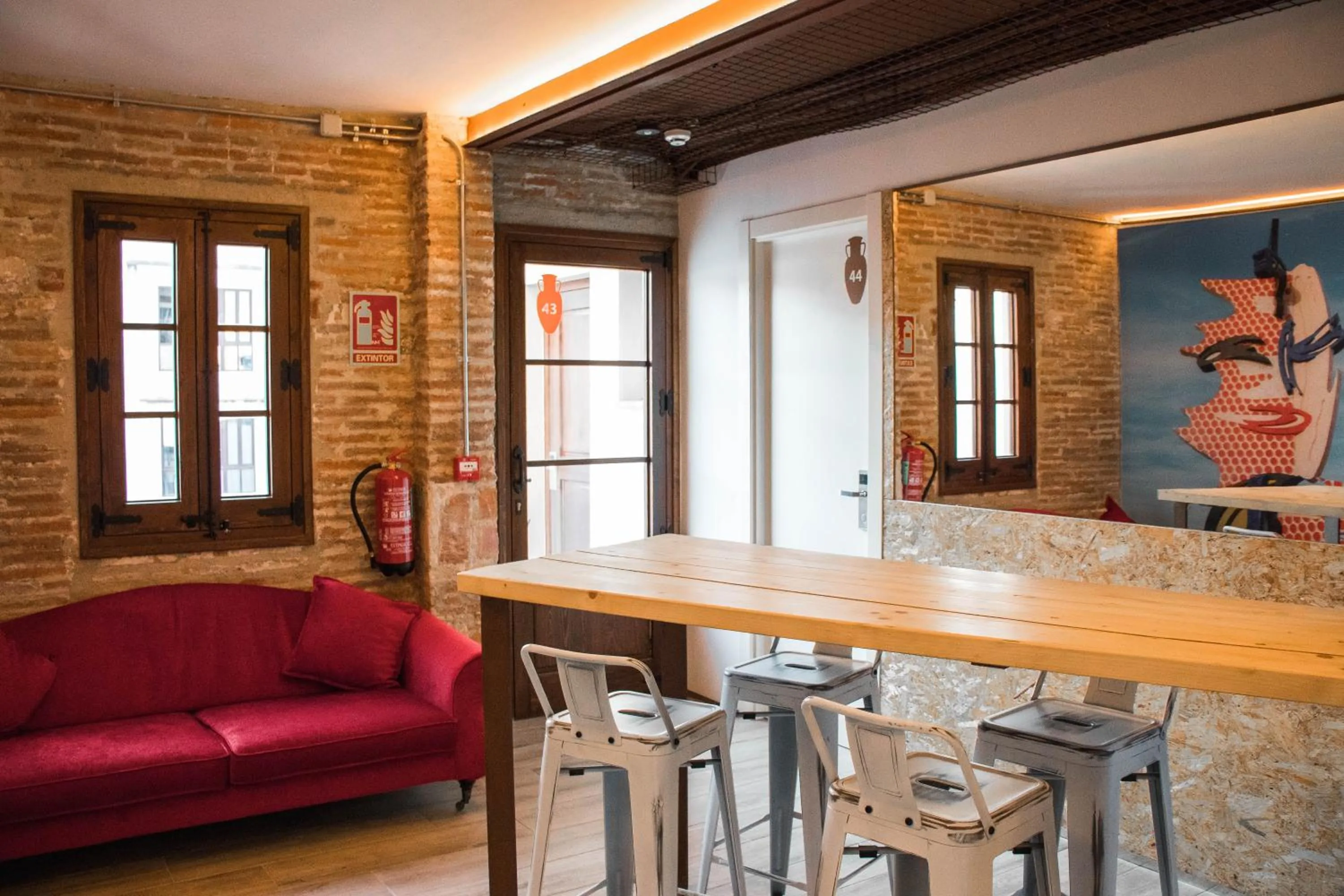 Seating area in Àmfores Boutique Guest House