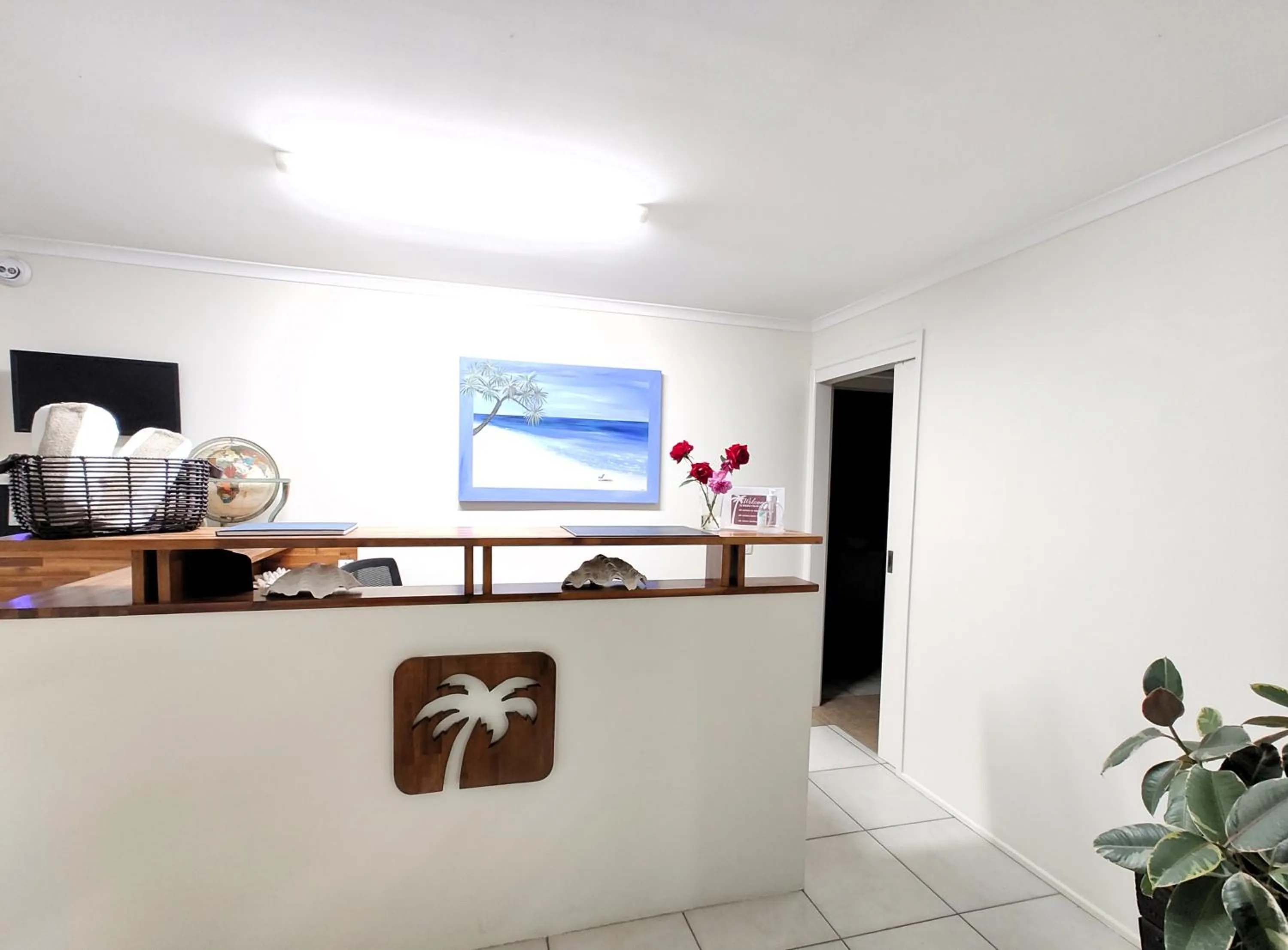 Lobby or reception in Pacific Palms Motor Inn