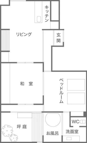 Floor plan in Kyoyado Usagi