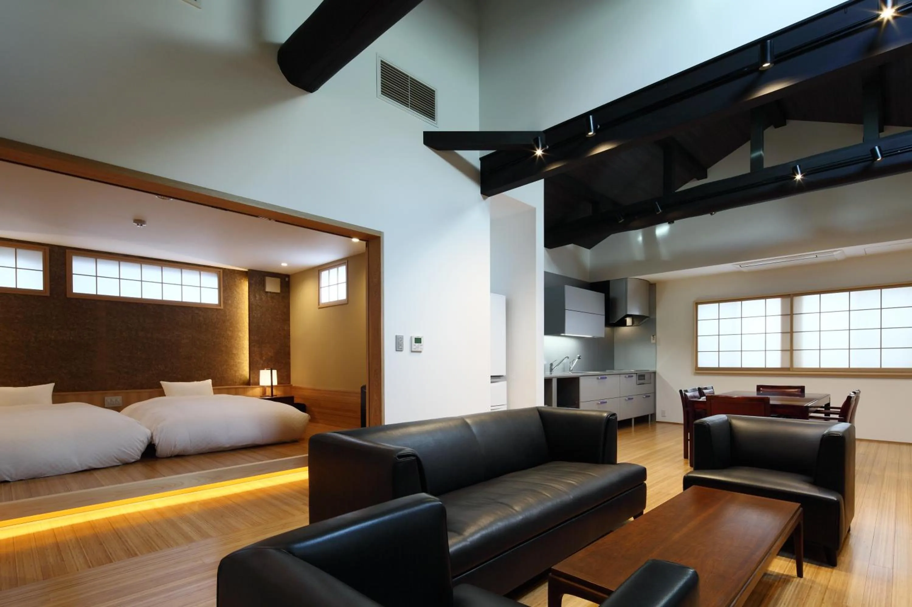 Living room, Bed in Kyoyado Usagi