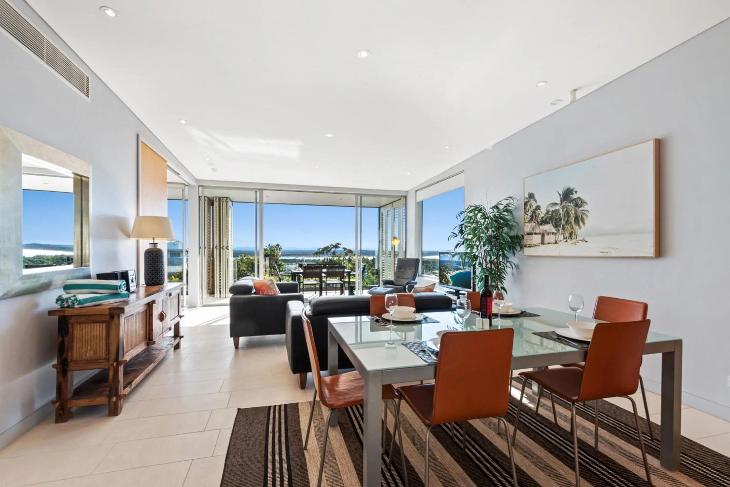 Dining area in The Rise Noosa