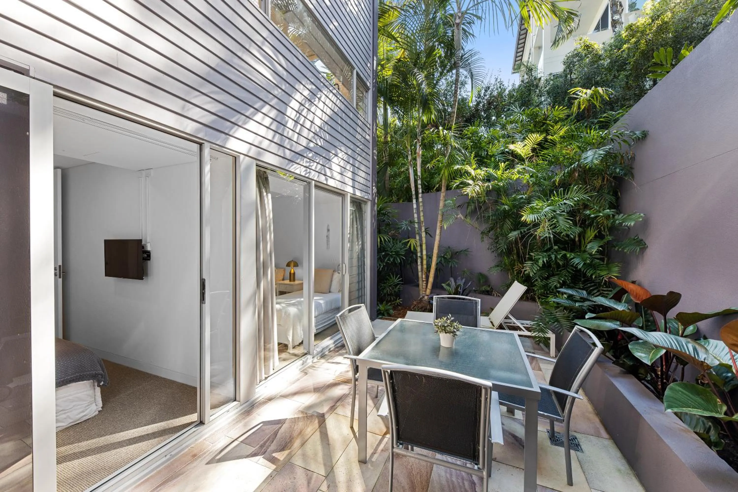 Inner courtyard view in The Rise Noosa