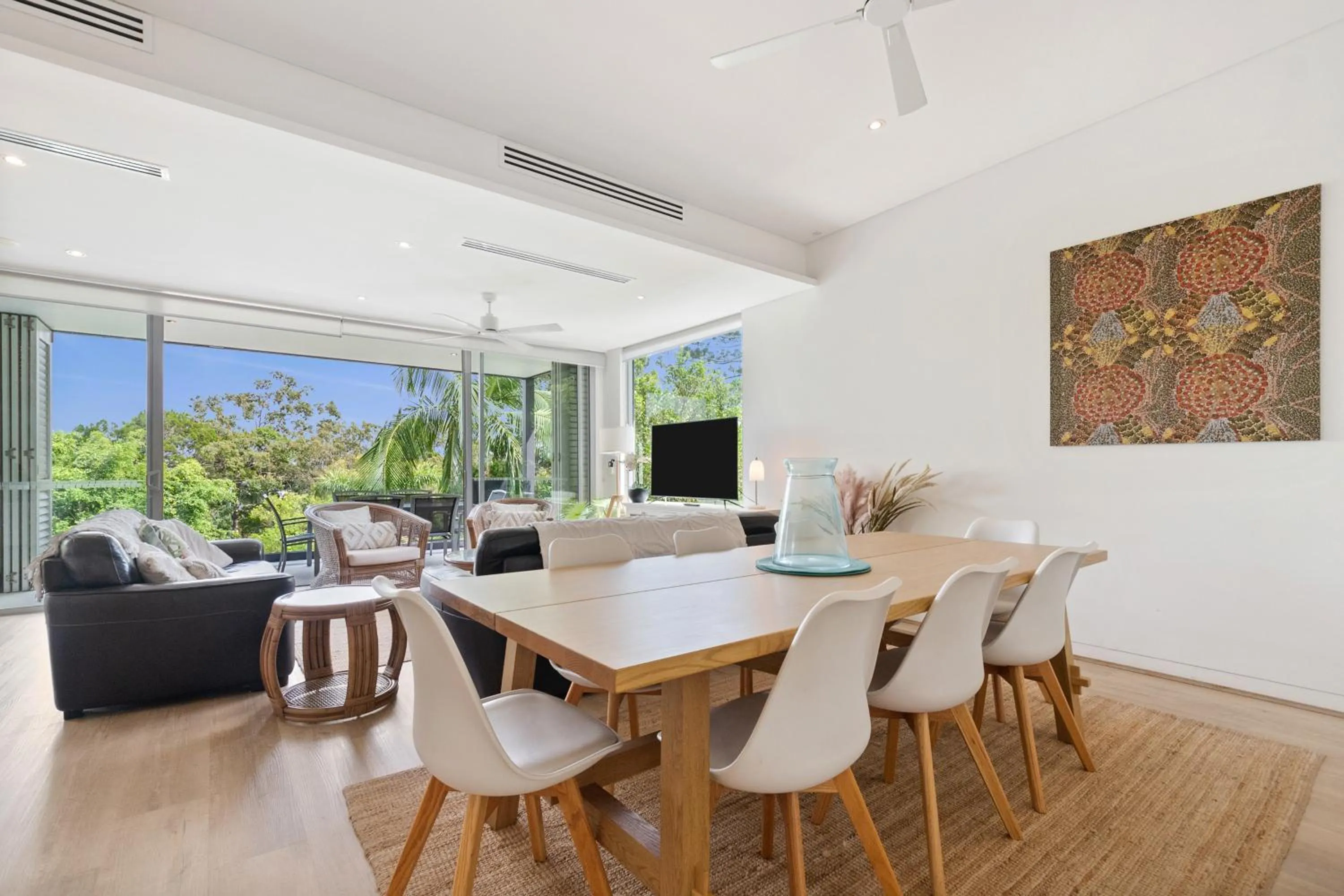 Living room in The Rise Noosa