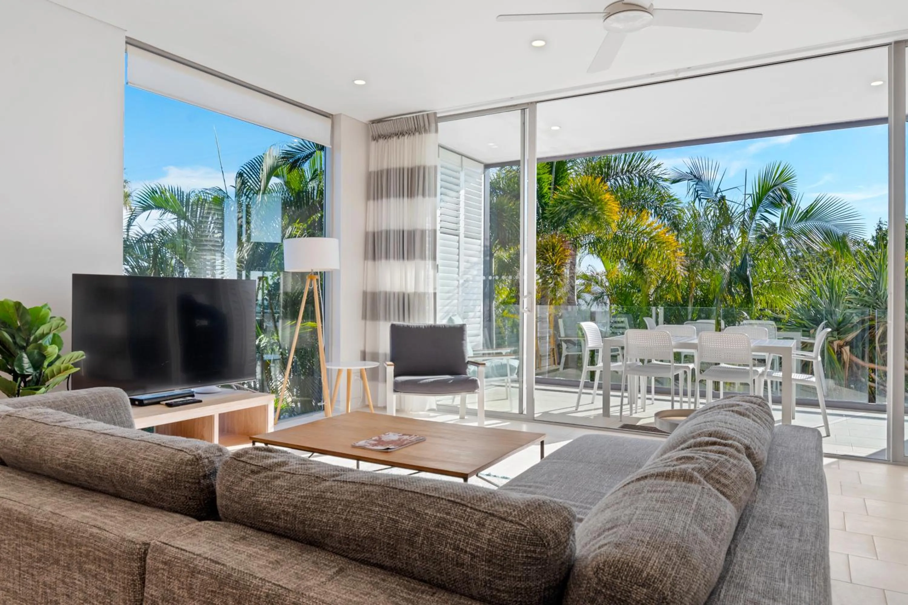 Living room in The Rise Noosa