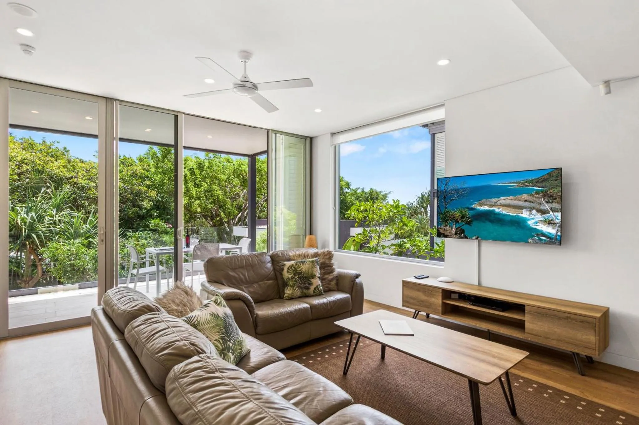 Living room in The Rise Noosa