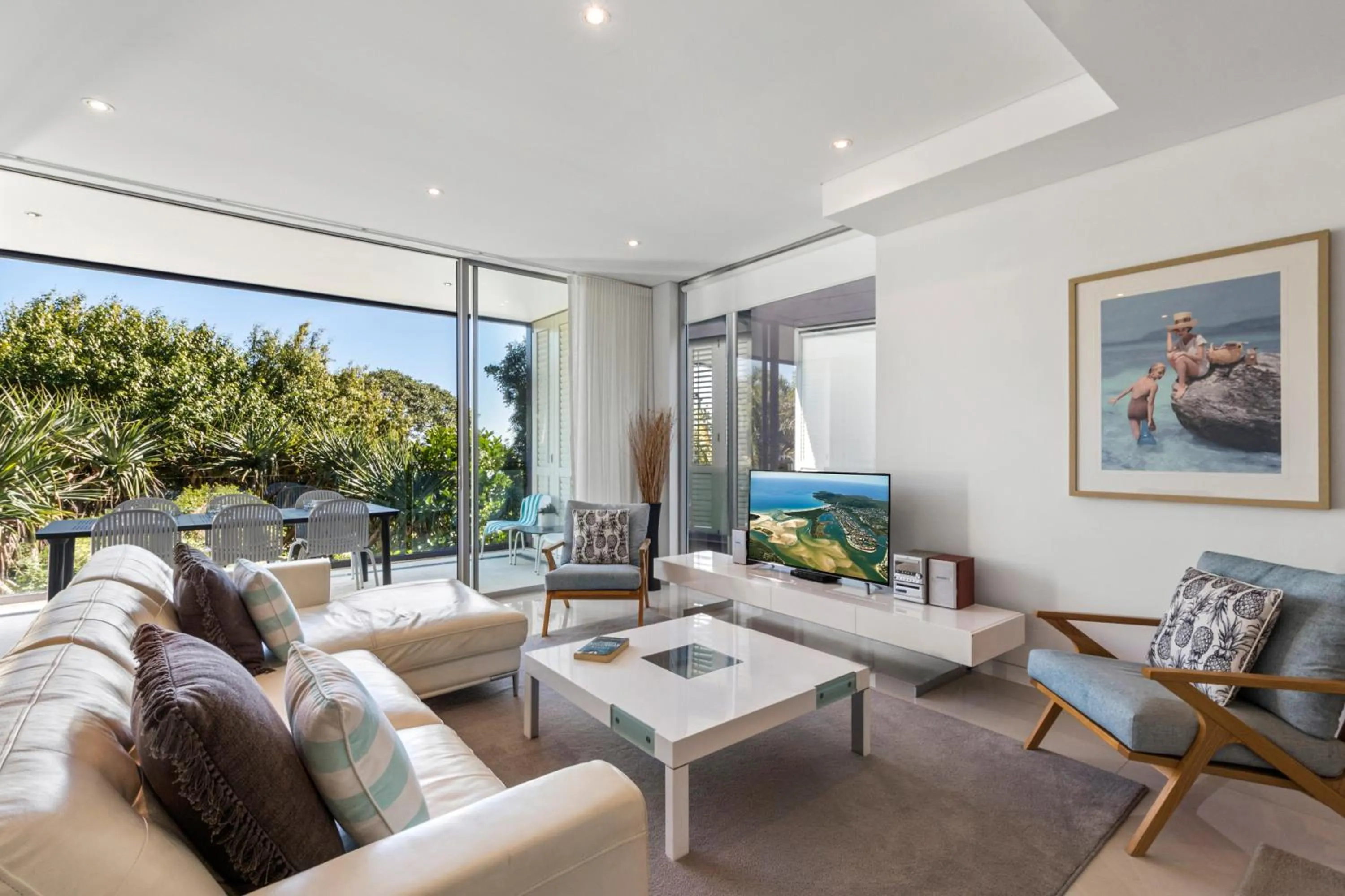 Living room in The Rise Noosa