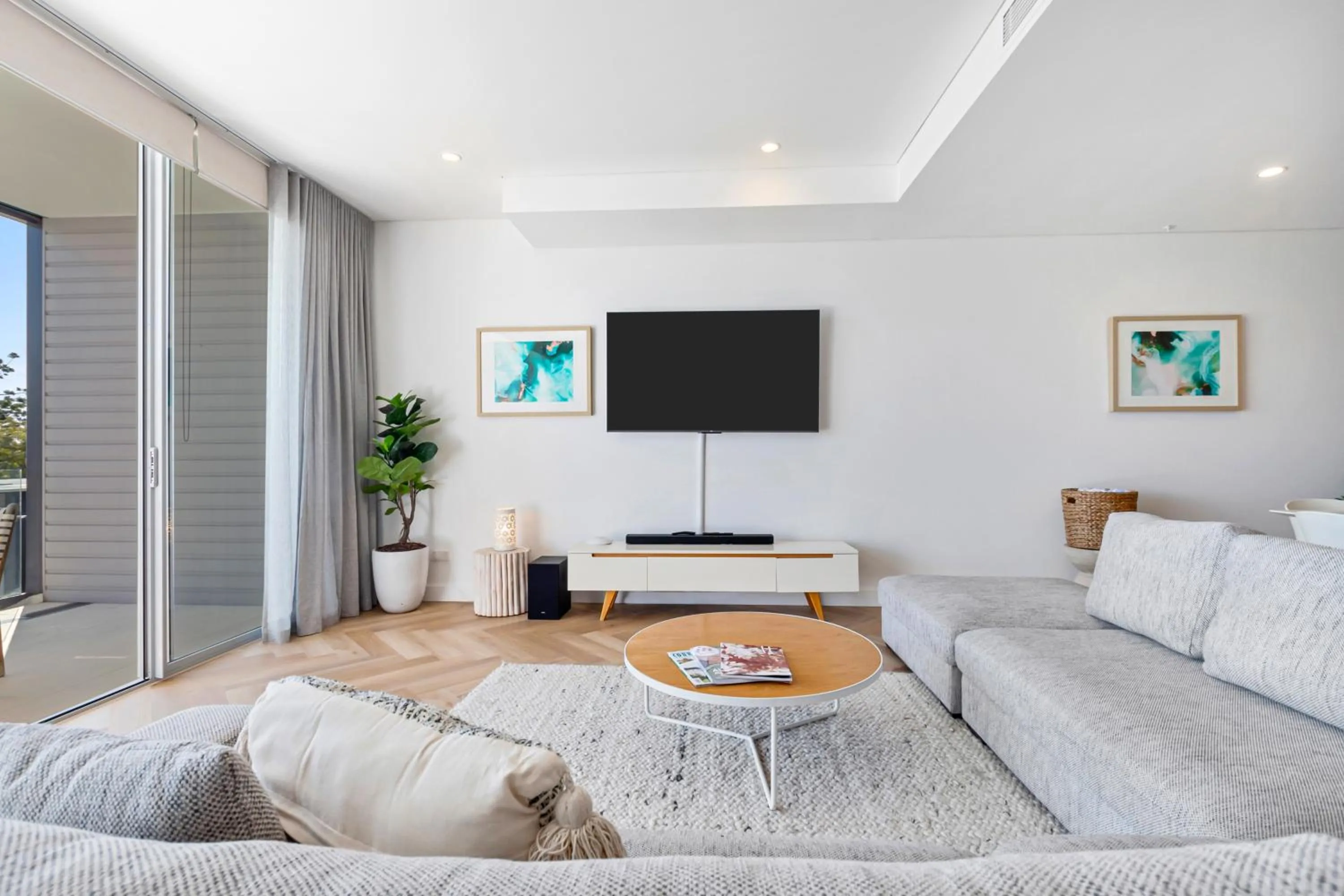 Living room in The Rise Noosa