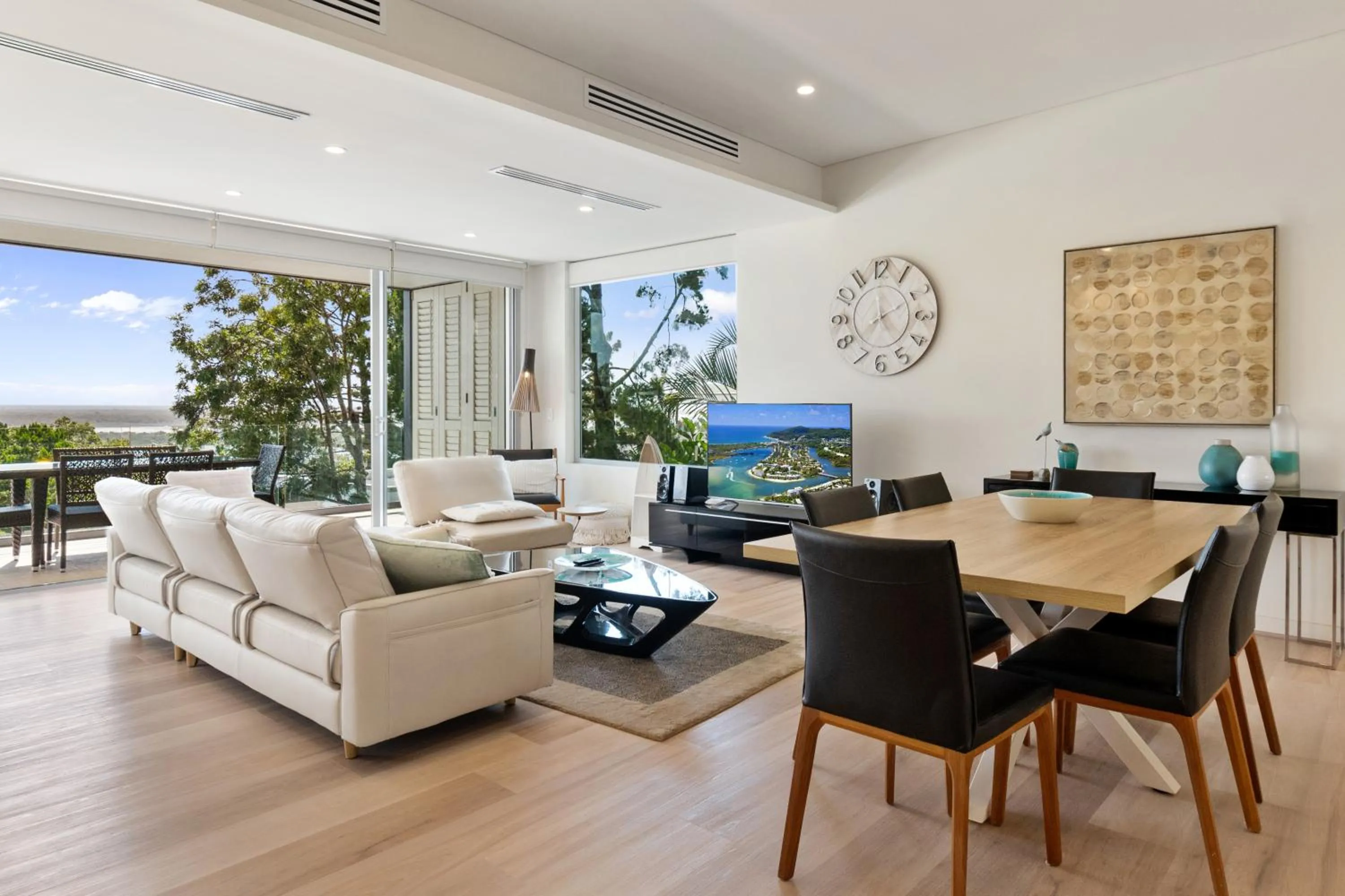 Living room in The Rise Noosa