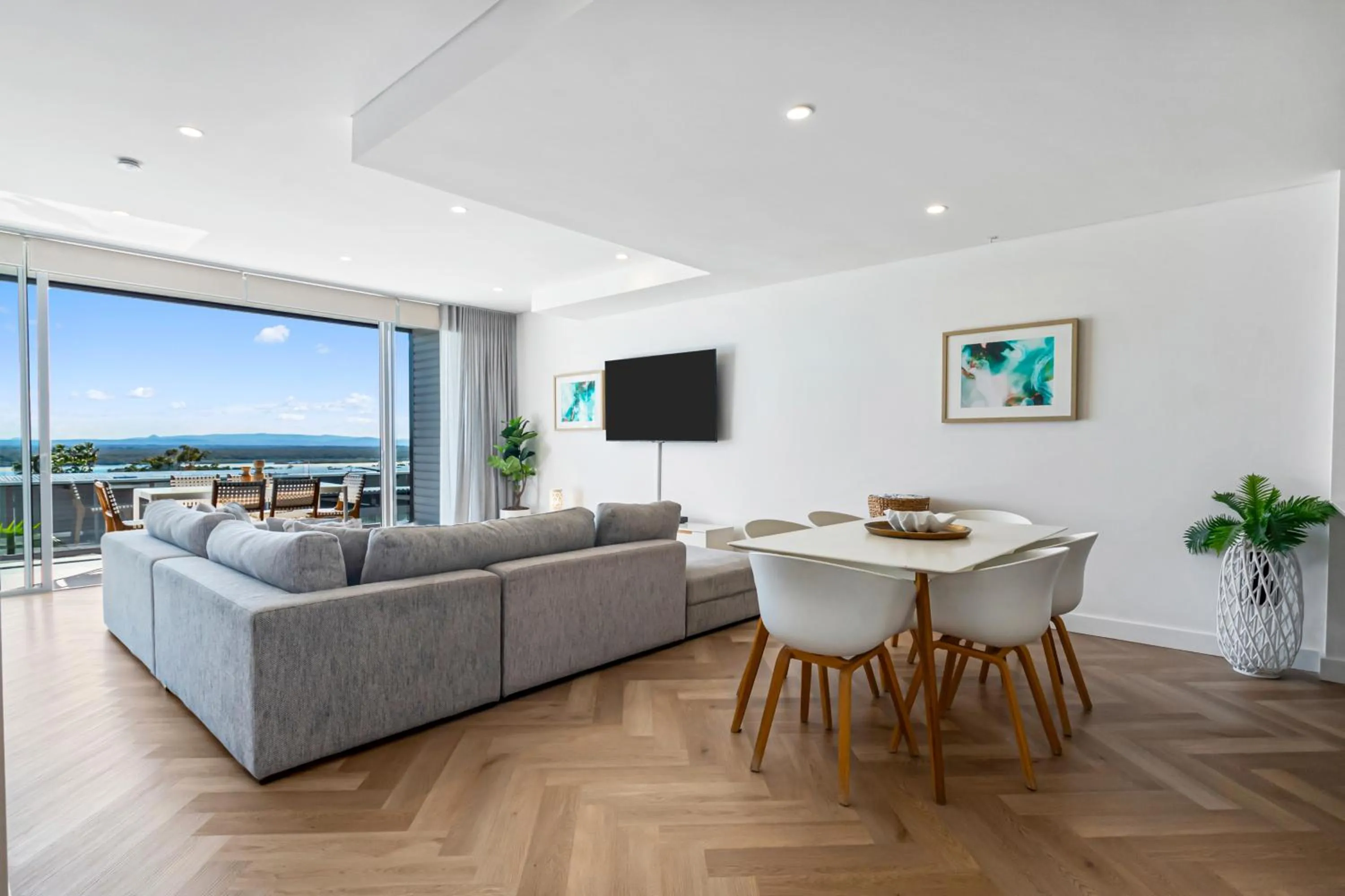 Dining area in The Rise Noosa