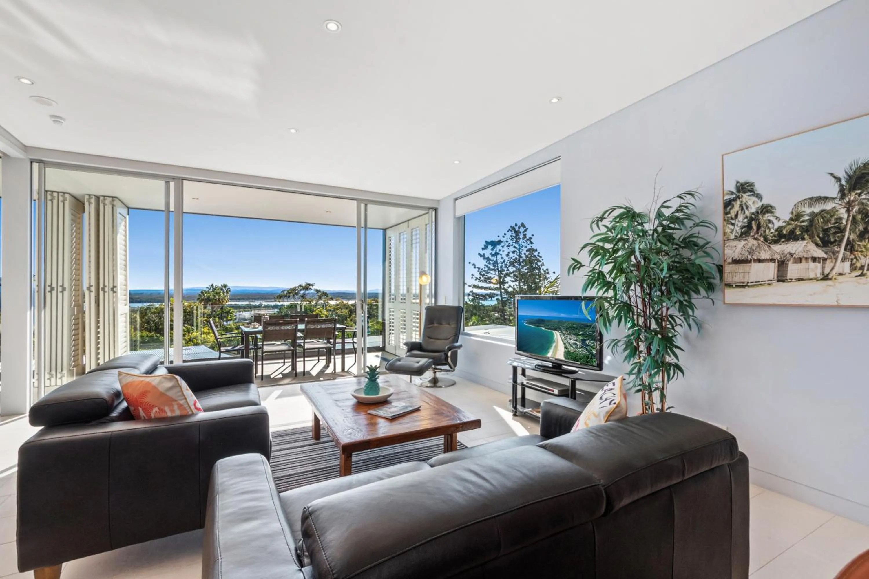Living room in The Rise Noosa