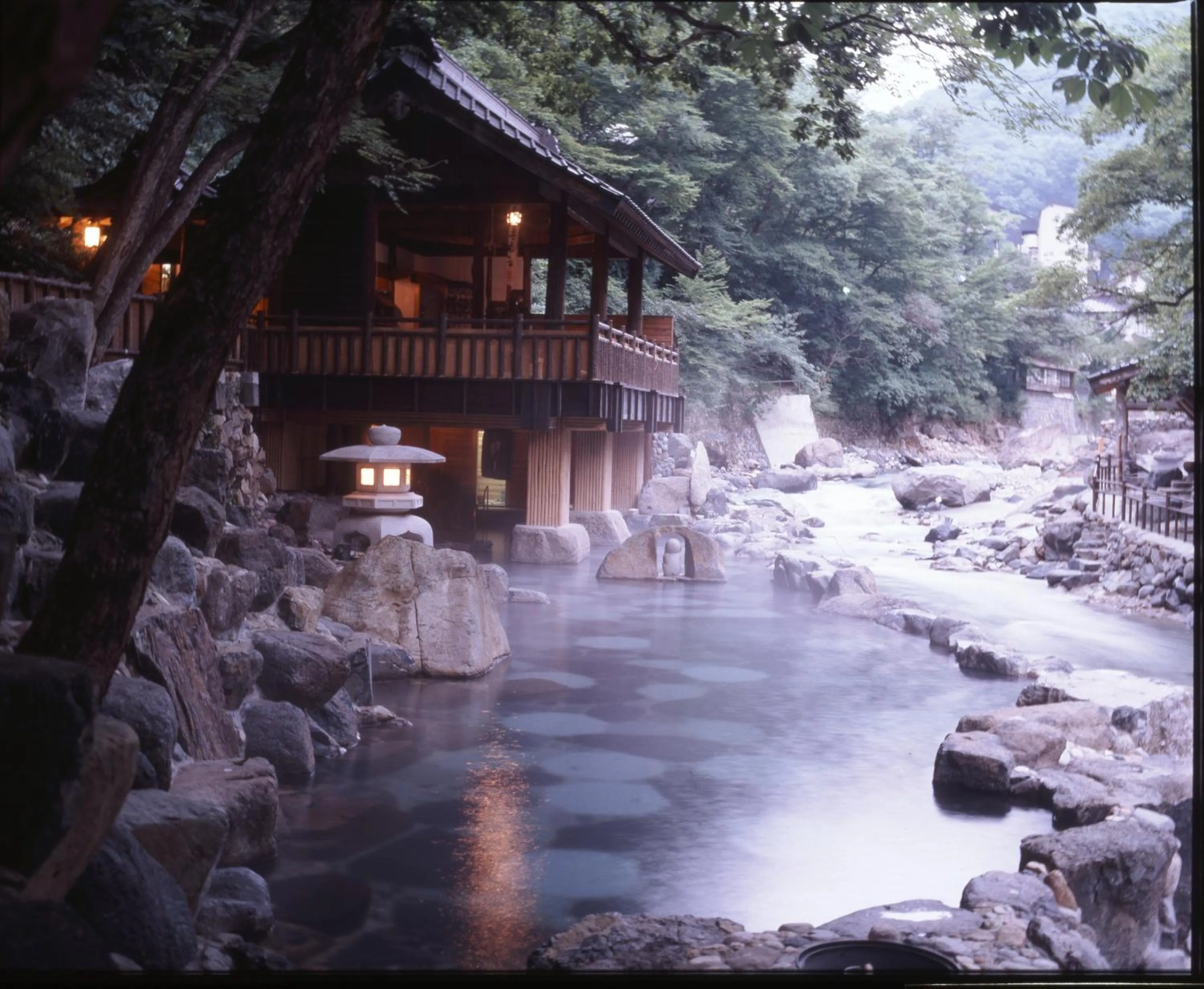 Hot Spring Bath in Takaragawa Onsen Ousenkaku