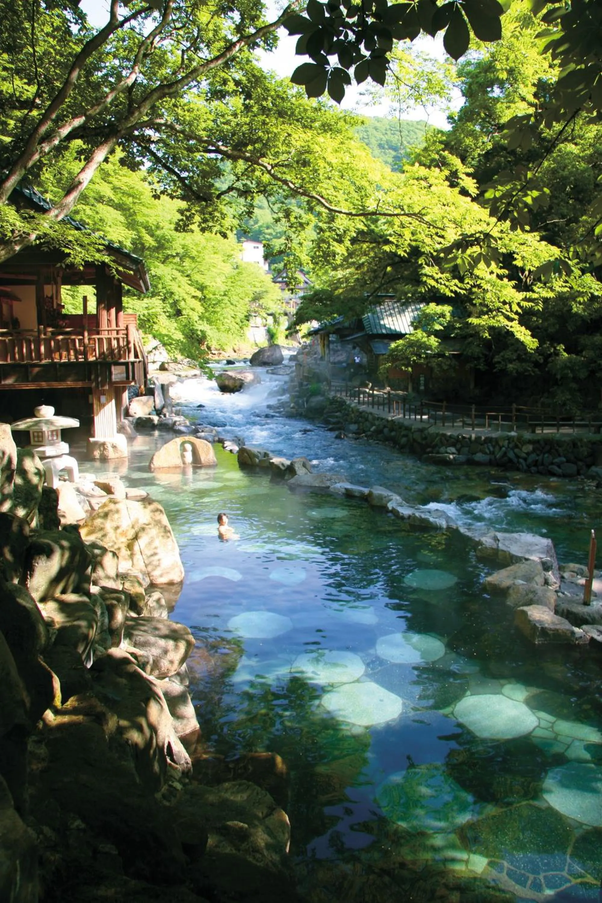 Hot Spring Bath in Takaragawa Onsen Ousenkaku