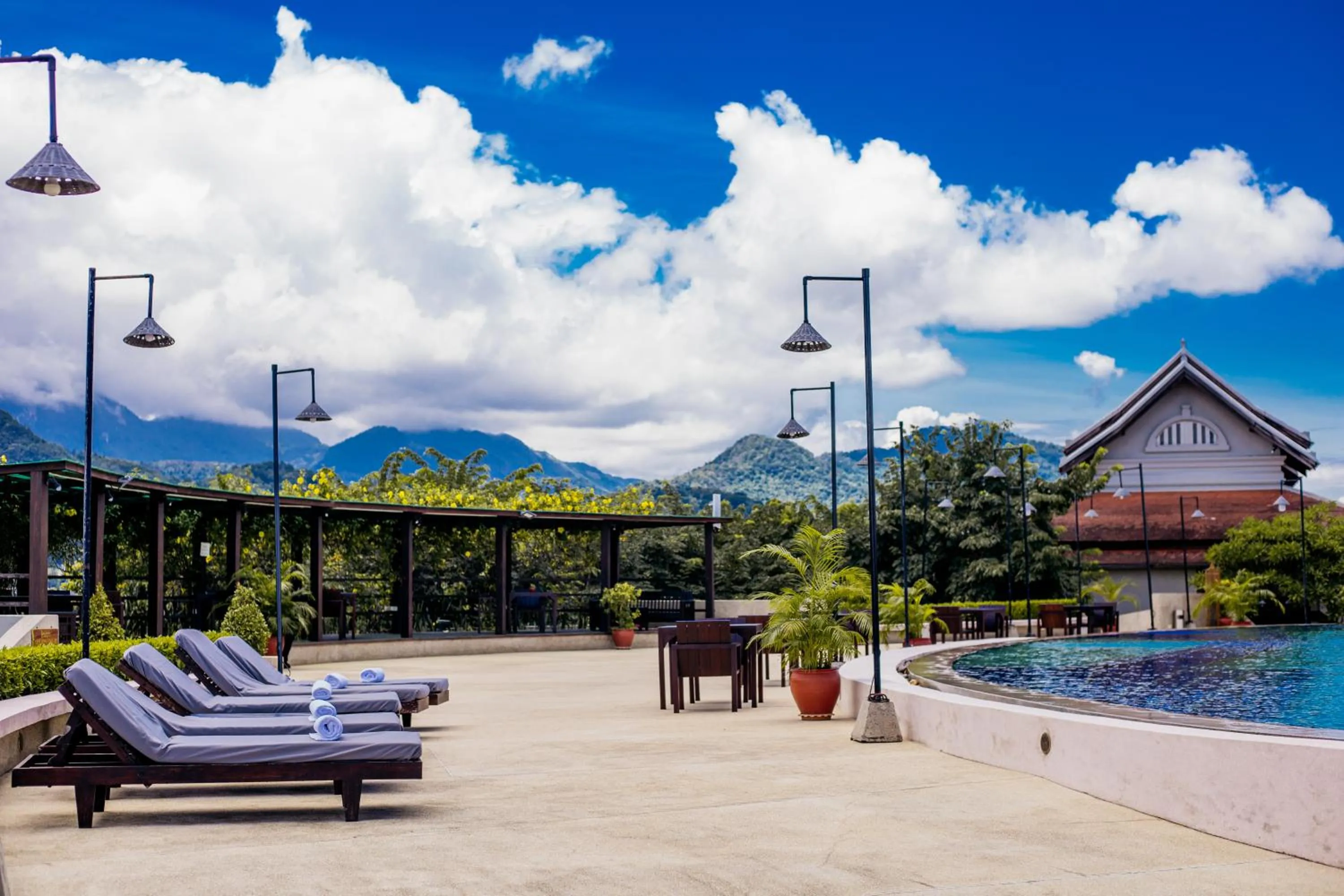 Swimming pool in Luangprabang View Hotel
