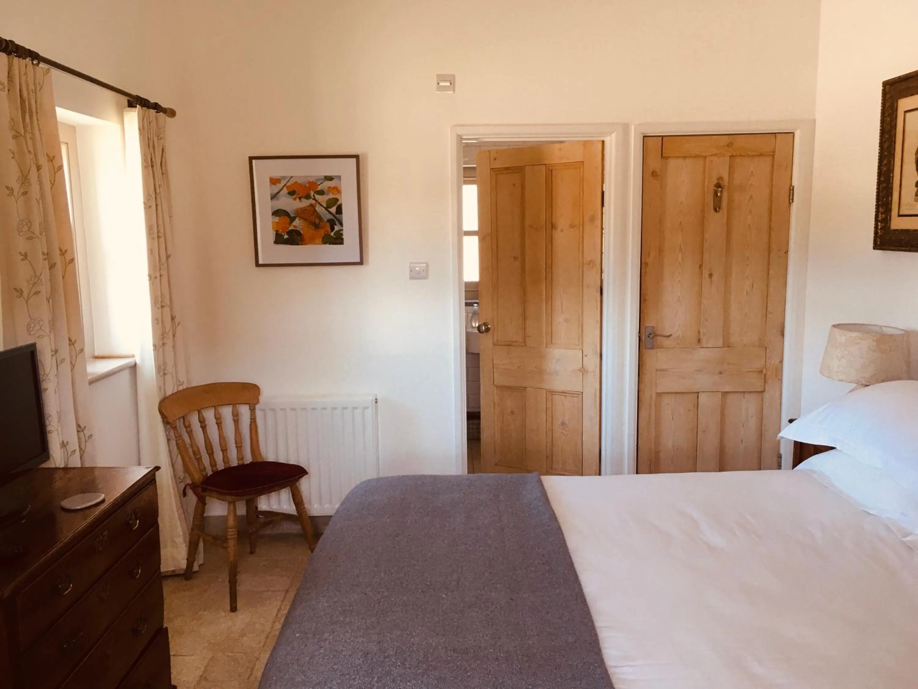 Bedroom, Bed in Lower Crankan Farm