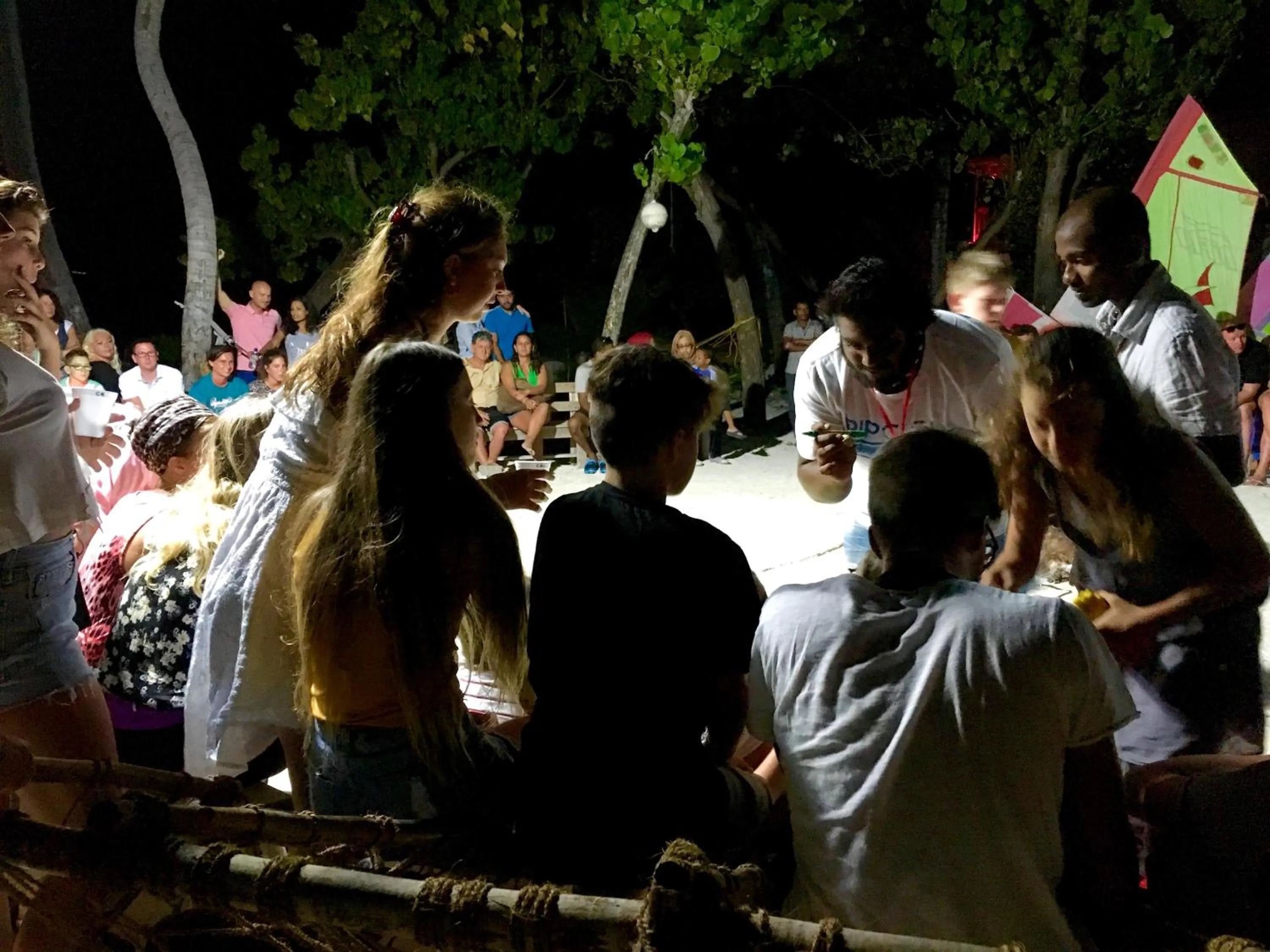 Evening entertainment in Faza View Inn, Maafushi