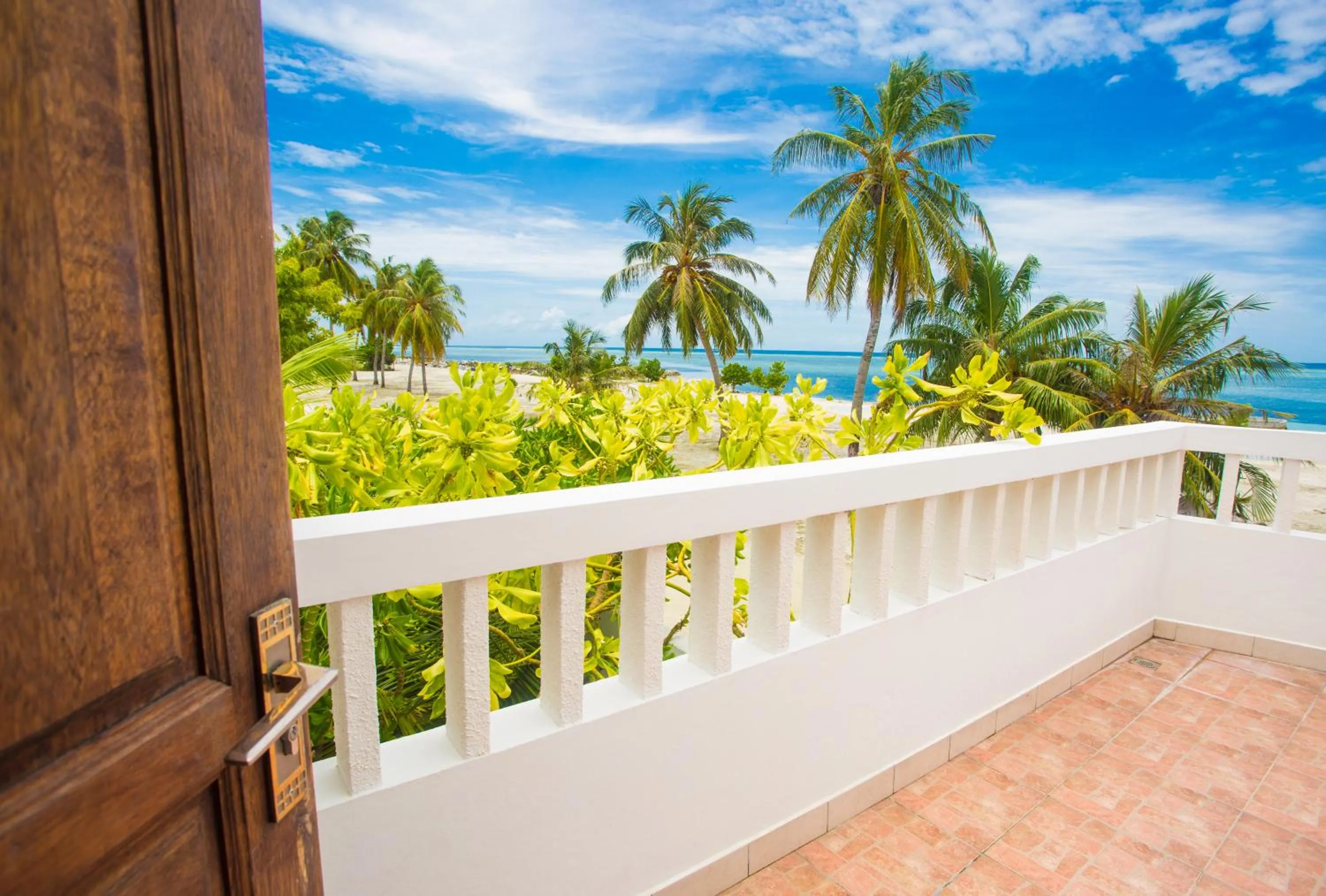 Balcony/Terrace in Faza View Inn, Maafushi