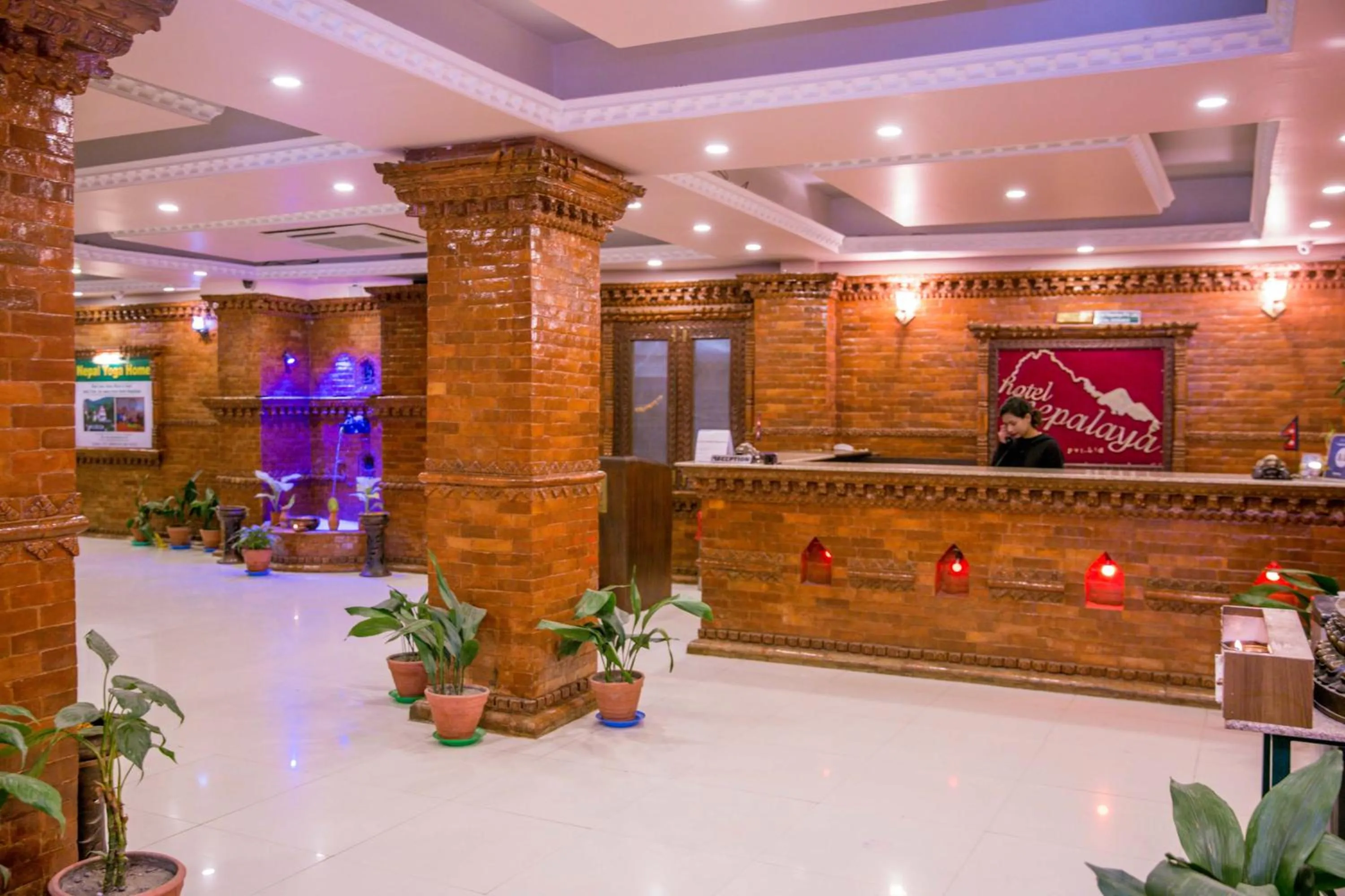 Lobby or reception in Hotel Nepalaya