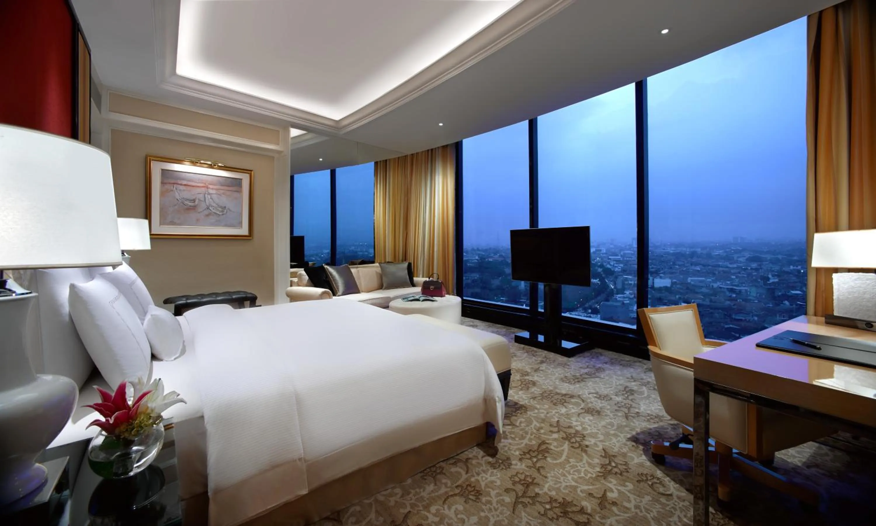 Bed in The Trans Luxury Hotel Bandung