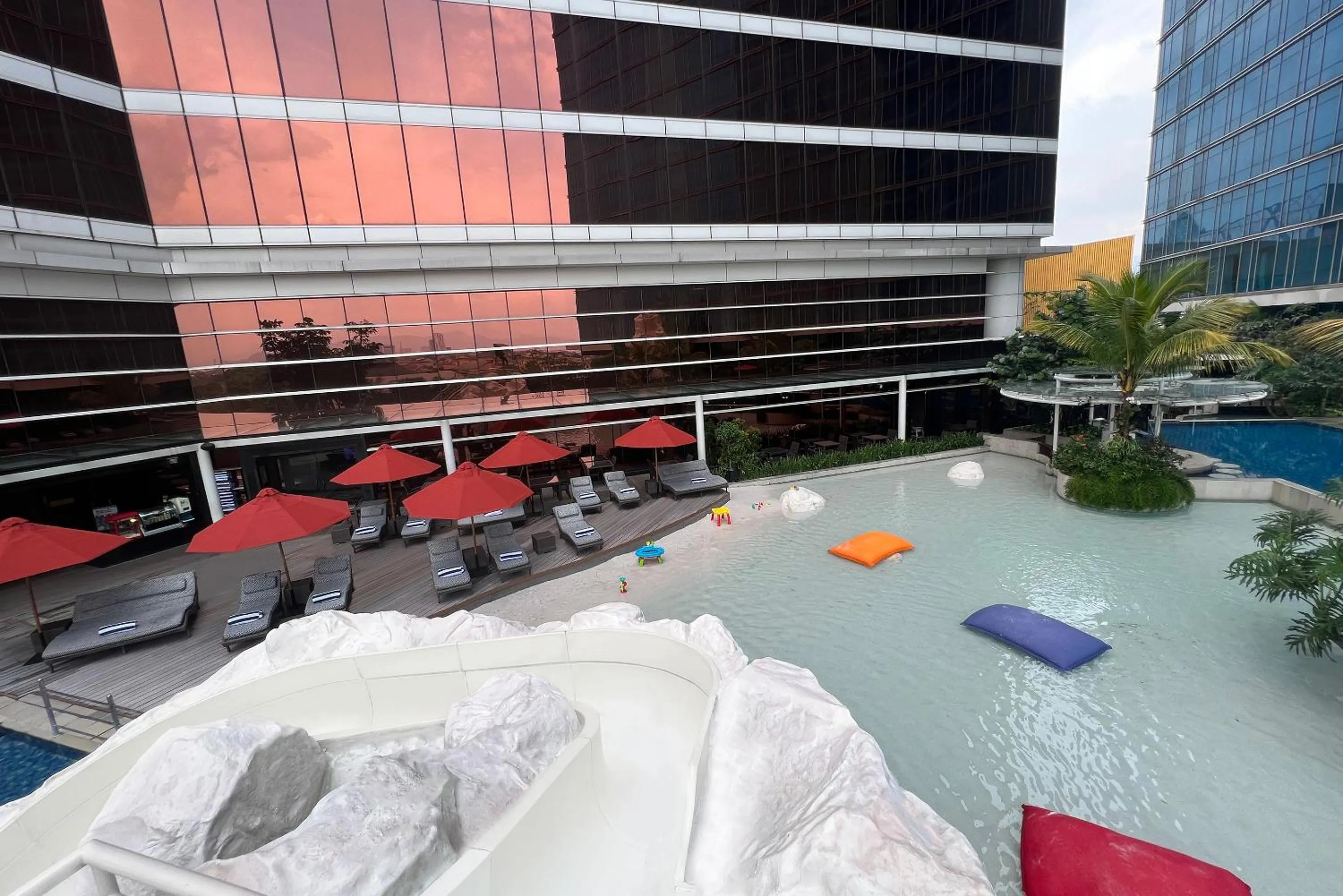 Swimming pool in The Trans Luxury Hotel Bandung