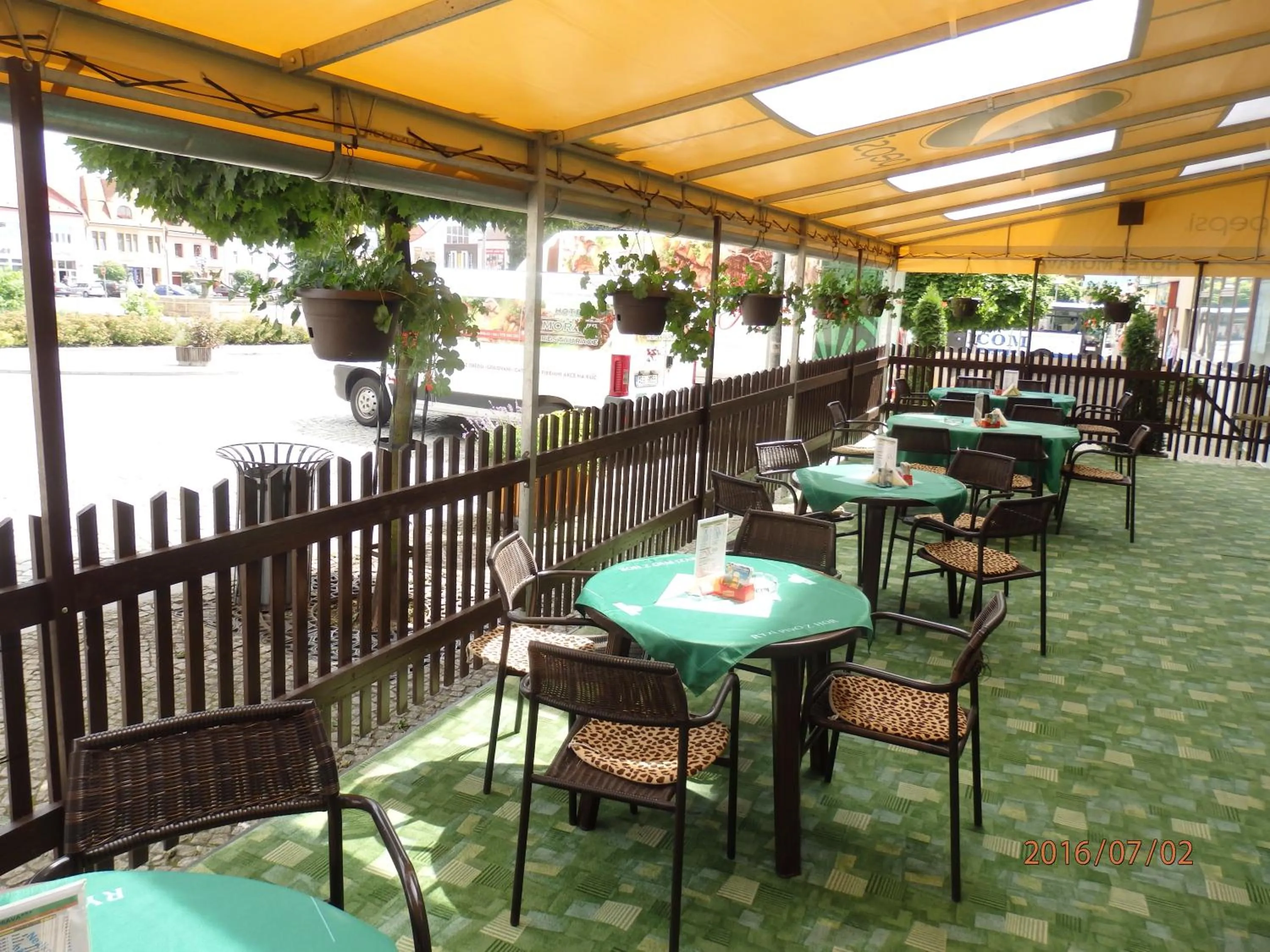 Balcony/Terrace in Hotel Morava