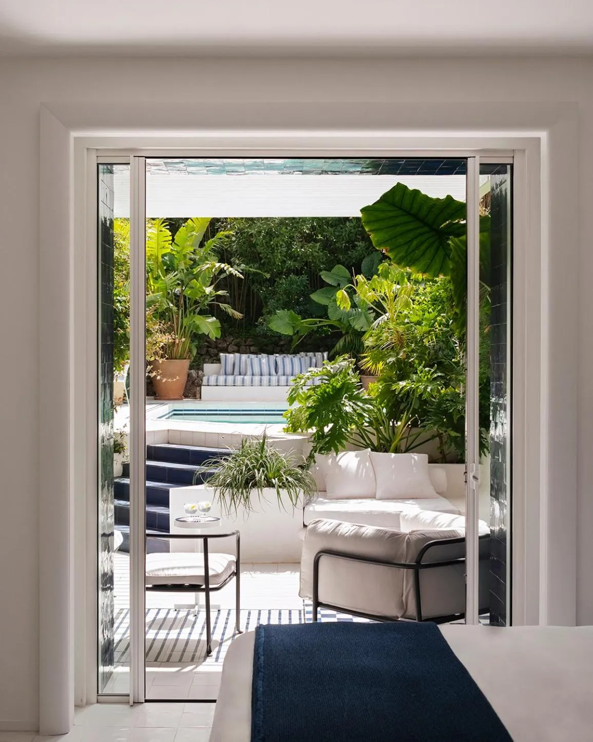Pool view in Jumeirah Capri Palace