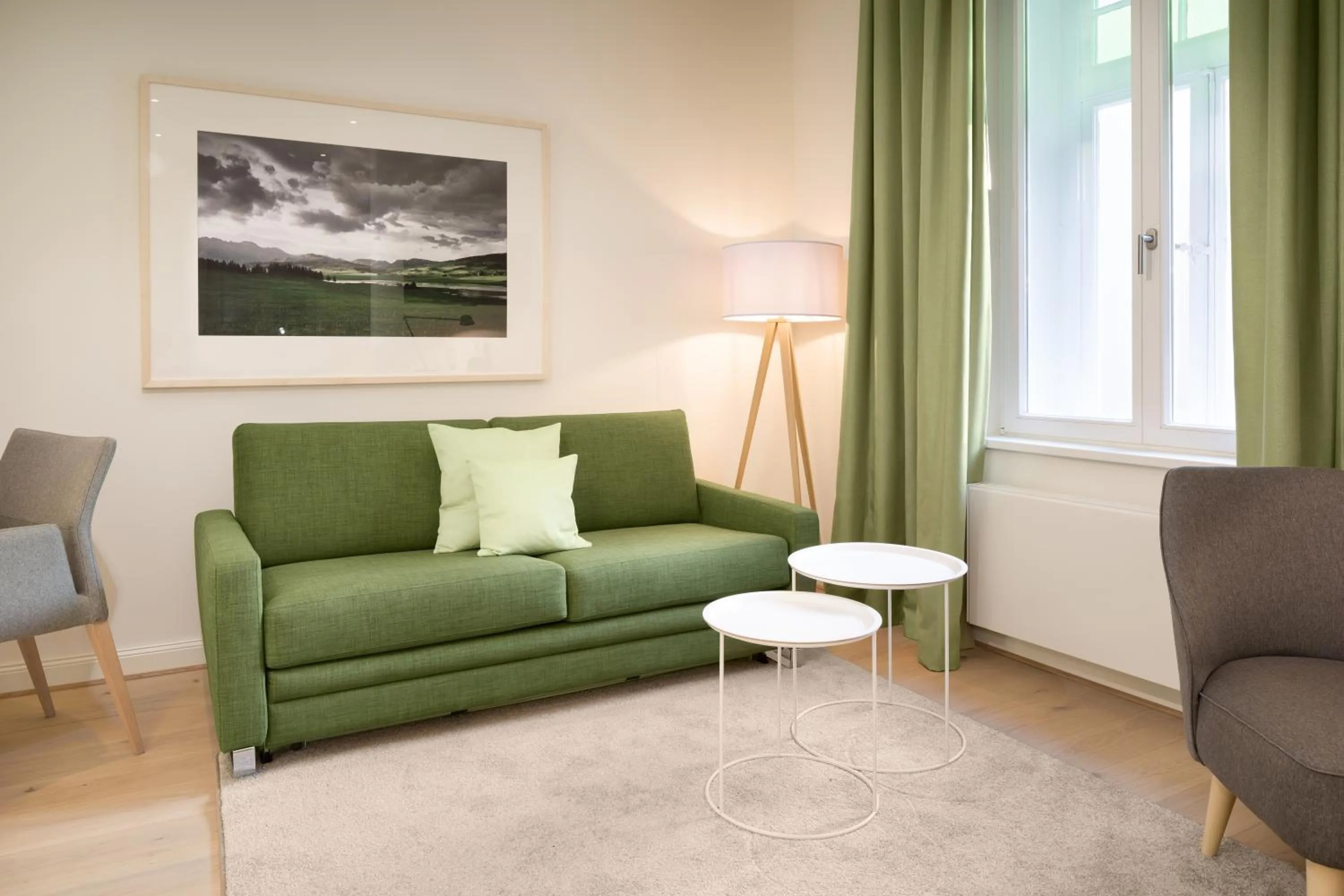 Living room in Bergmann Boardinghouse Osnabrück