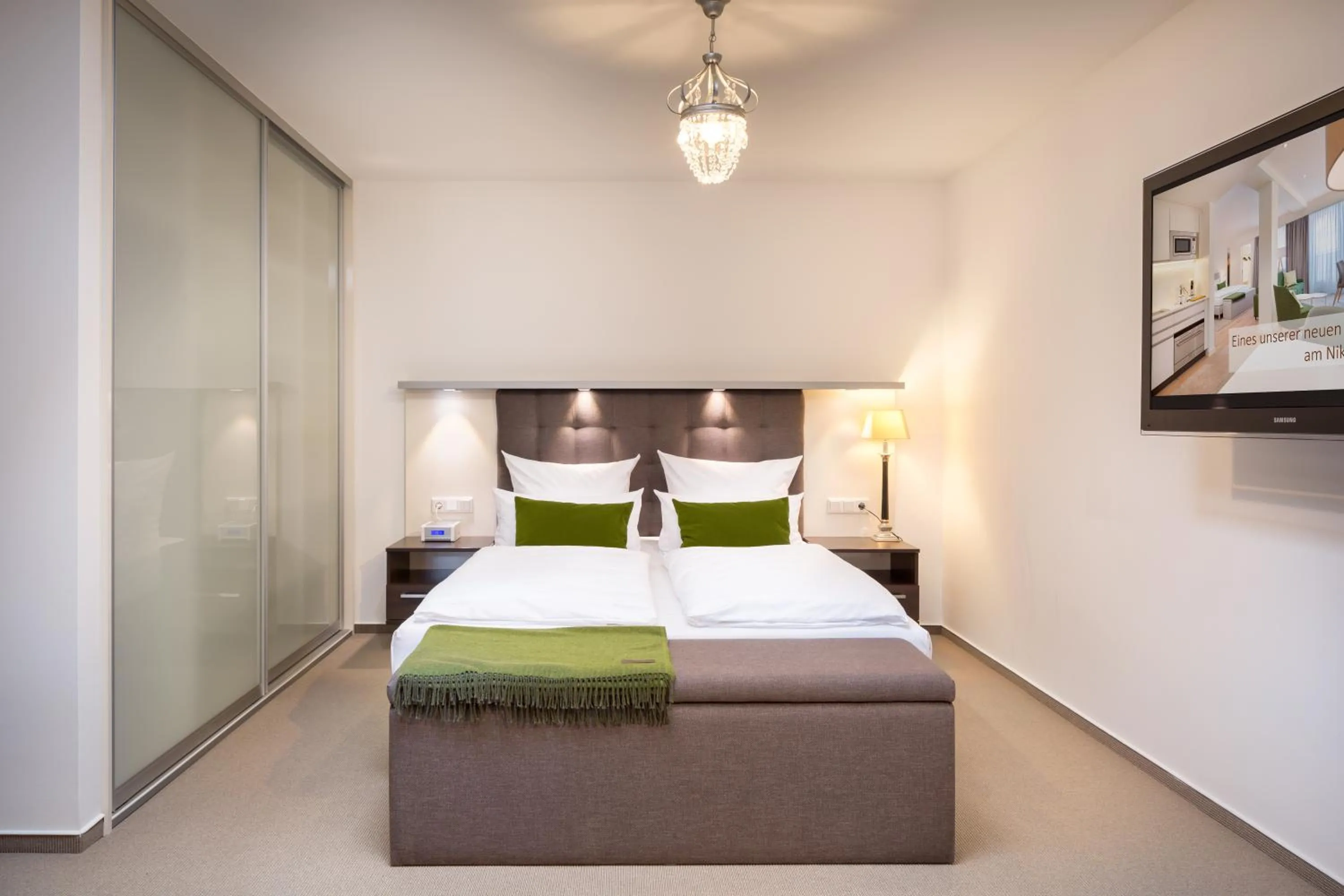 Bedroom, Bed in Bergmann Boardinghouse Osnabrück