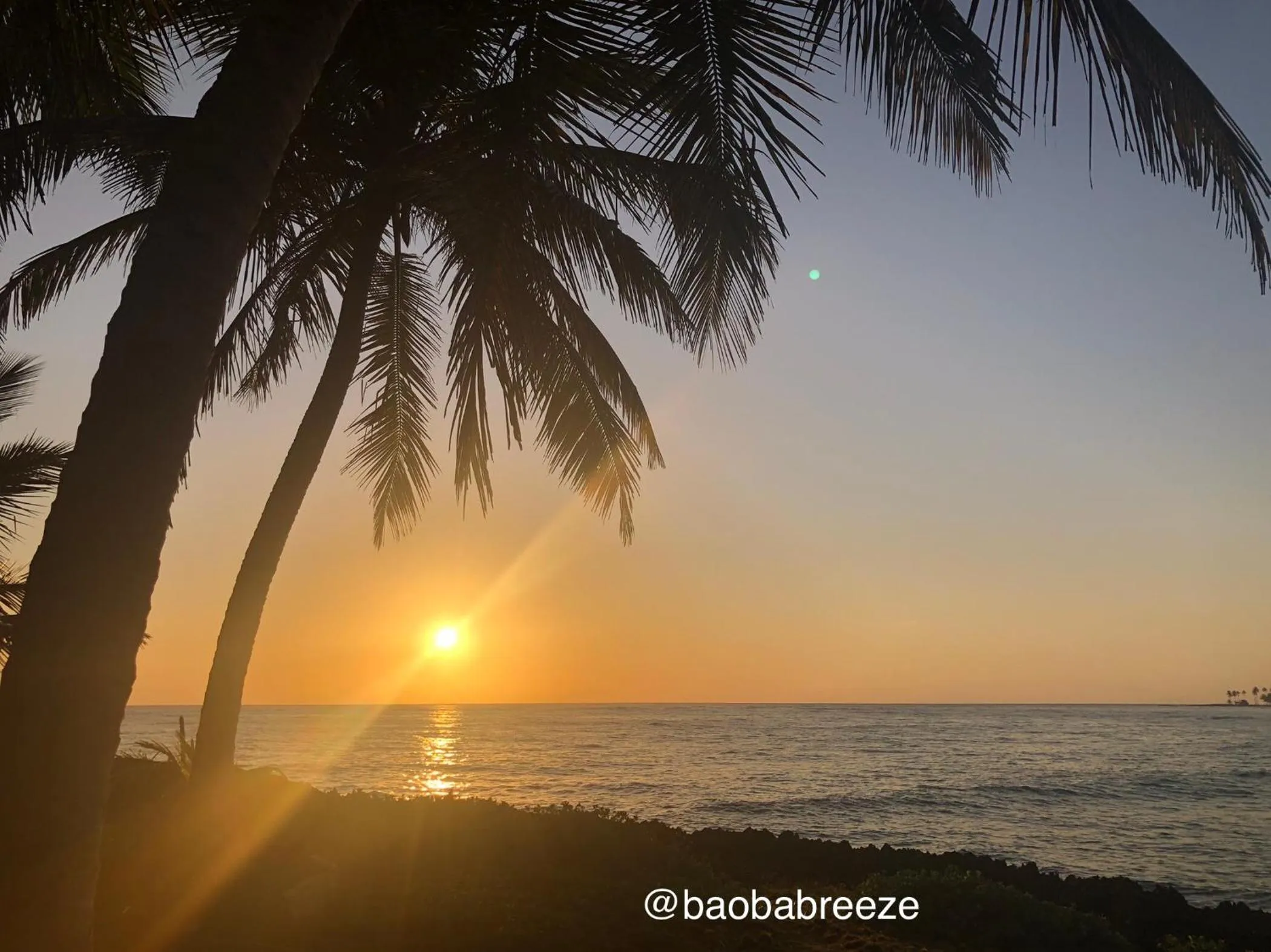 Sunrise in Baoba Breeze Bed & Breakfast- beachfront paradise