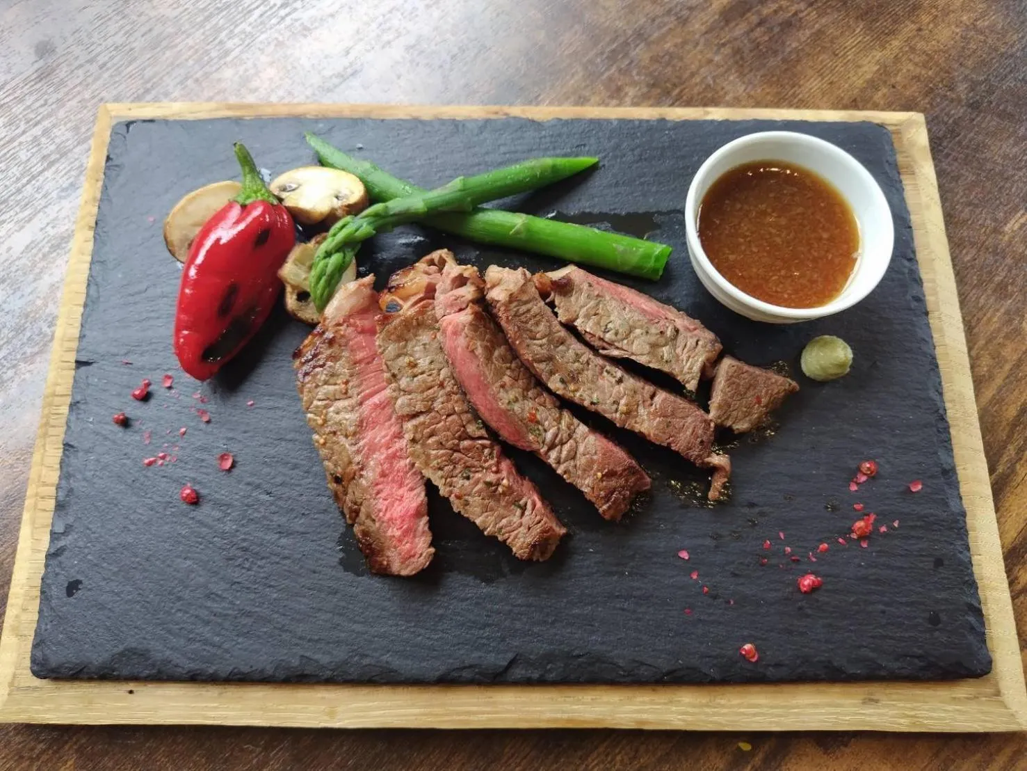 Dinner in Yamagata Zao Pension Apron Stage