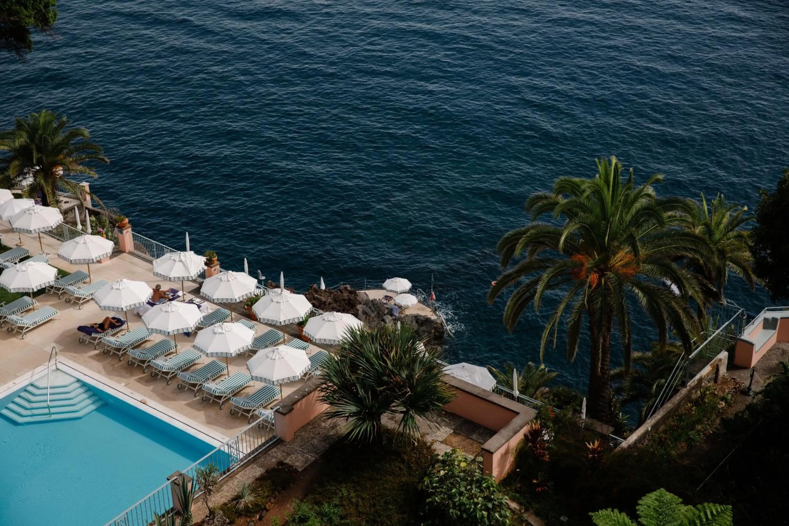 Swimming pool in Reid's Palace, A Belmond Hotel, Madeira