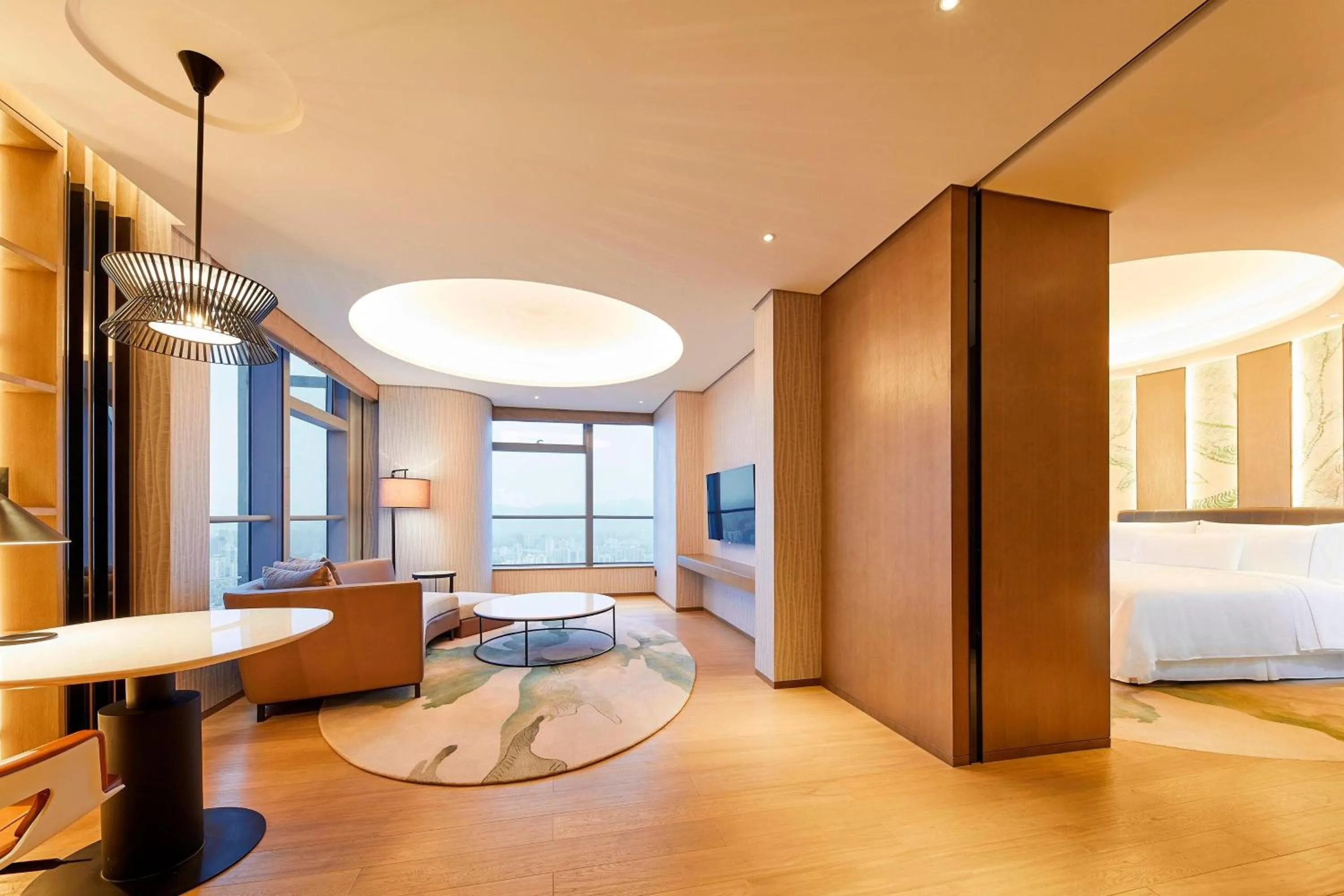 Living room, Bed in The Westin Wenzhou