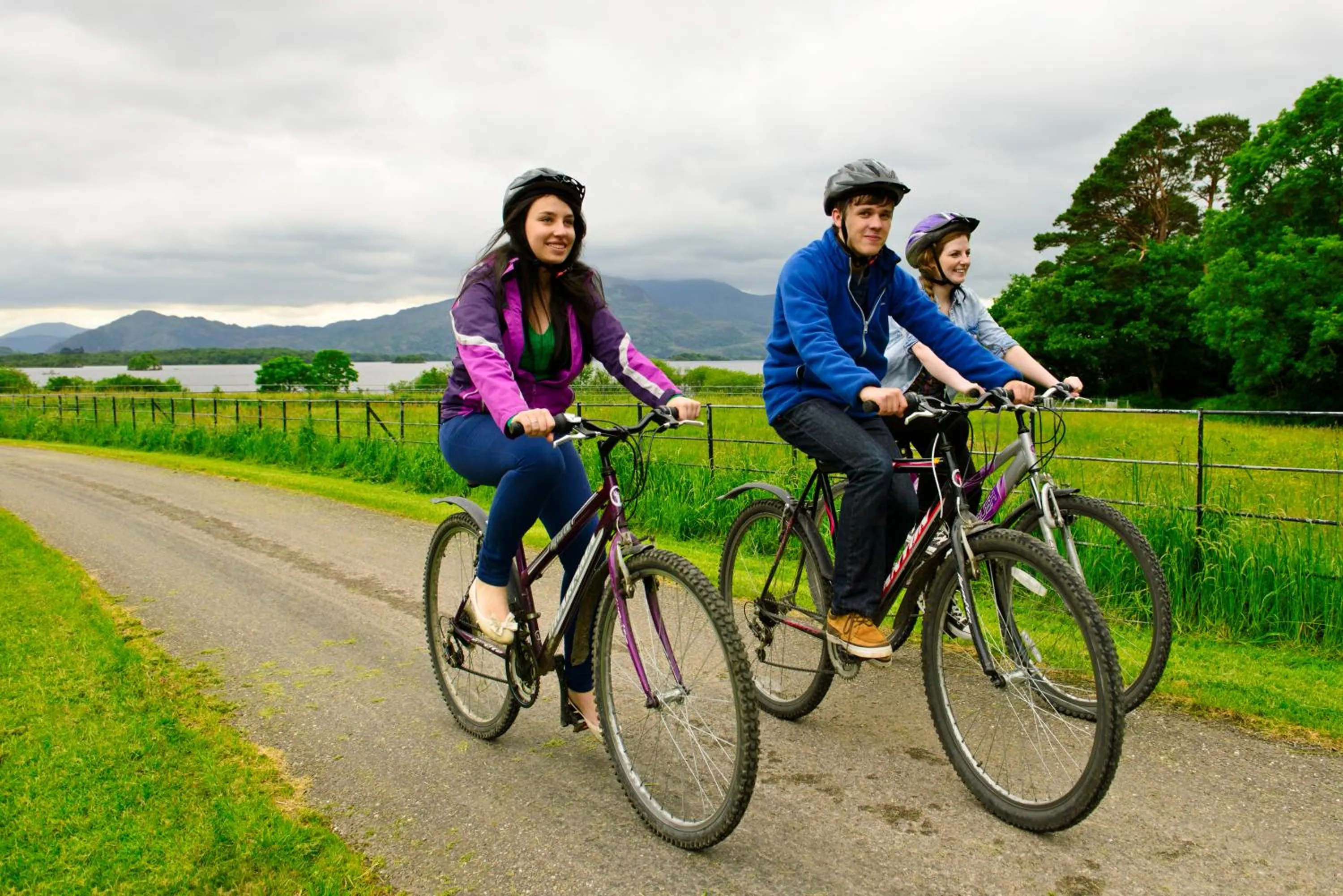 Cycling in The Reserve at Muckross Park