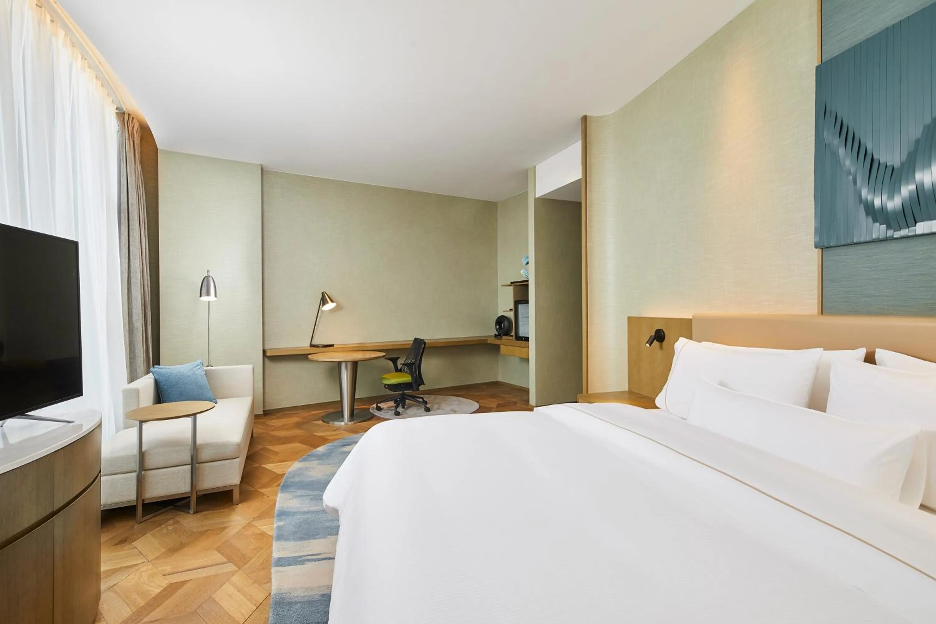 Photo of the whole room, Bed in The Westin Qingdao West Coast