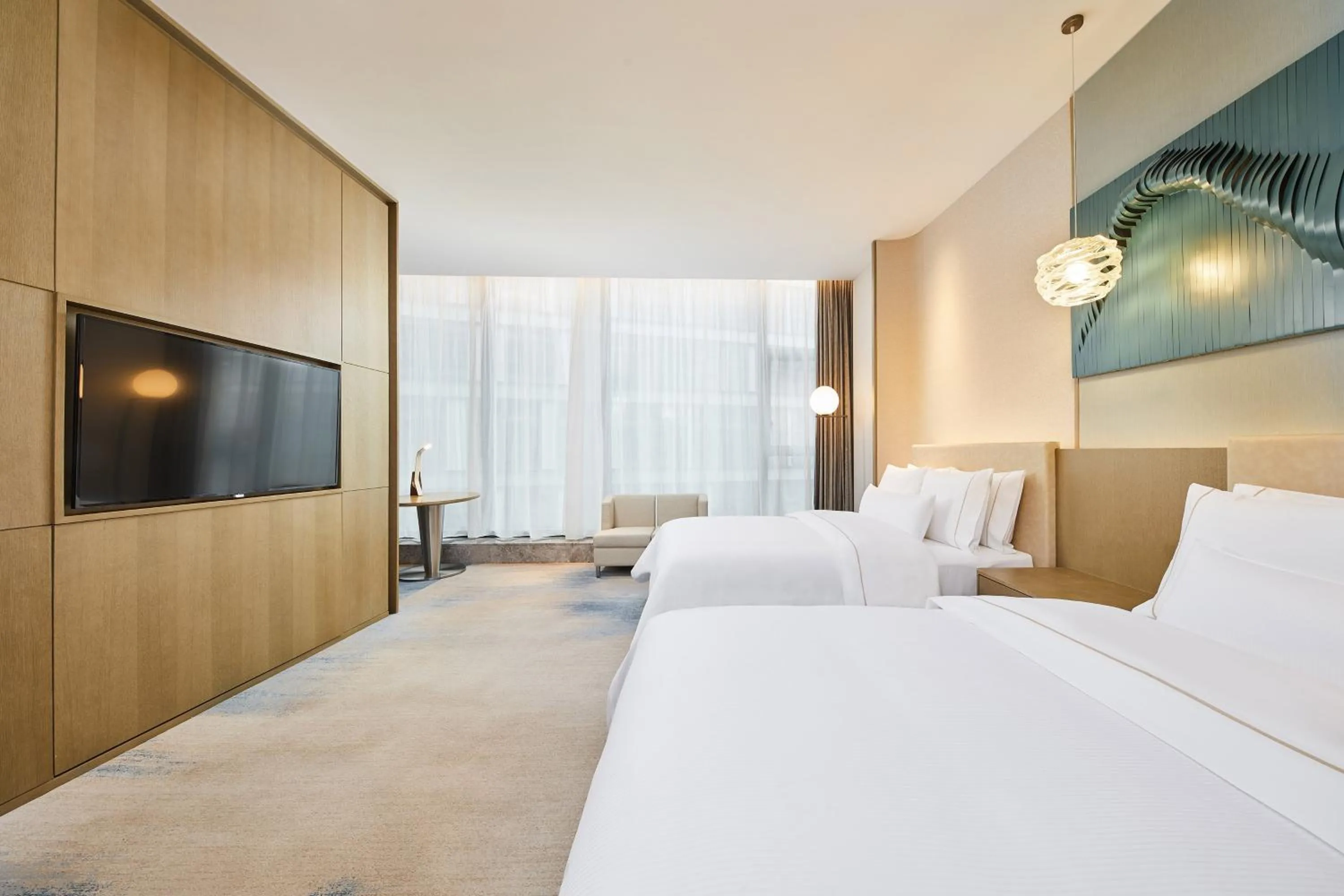 Photo of the whole room, Bed in The Westin Qingdao West Coast
