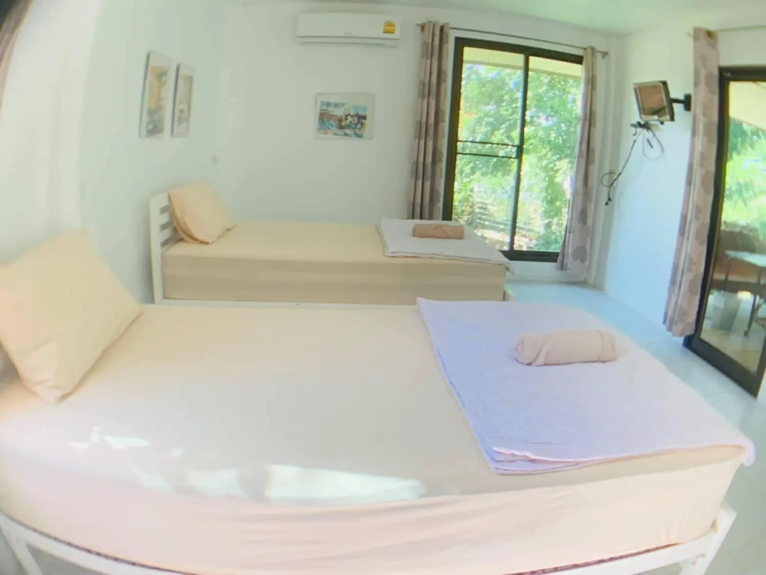 Bed in Moon River Resort Phimai
