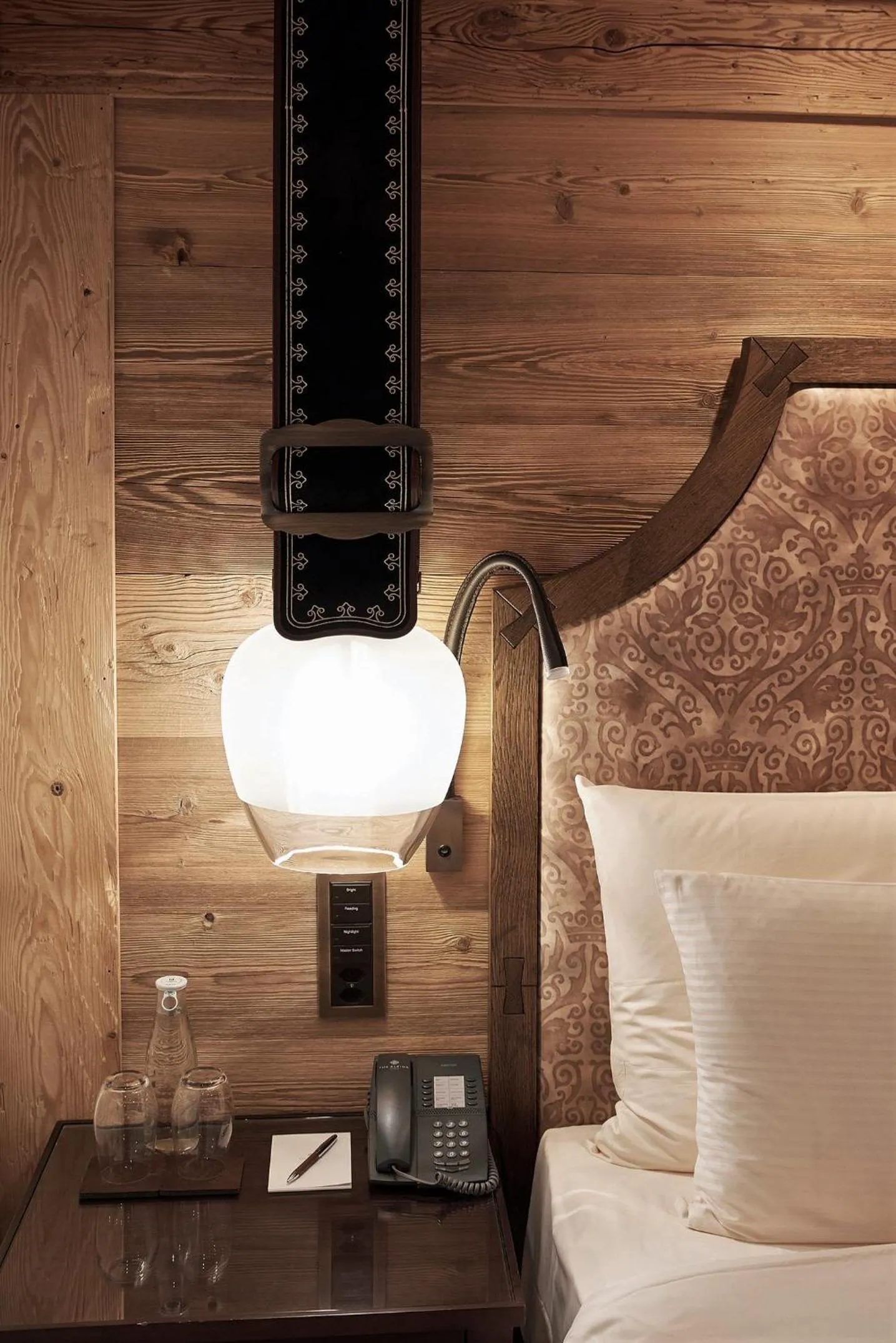 Bed in The Alpina Gstaad