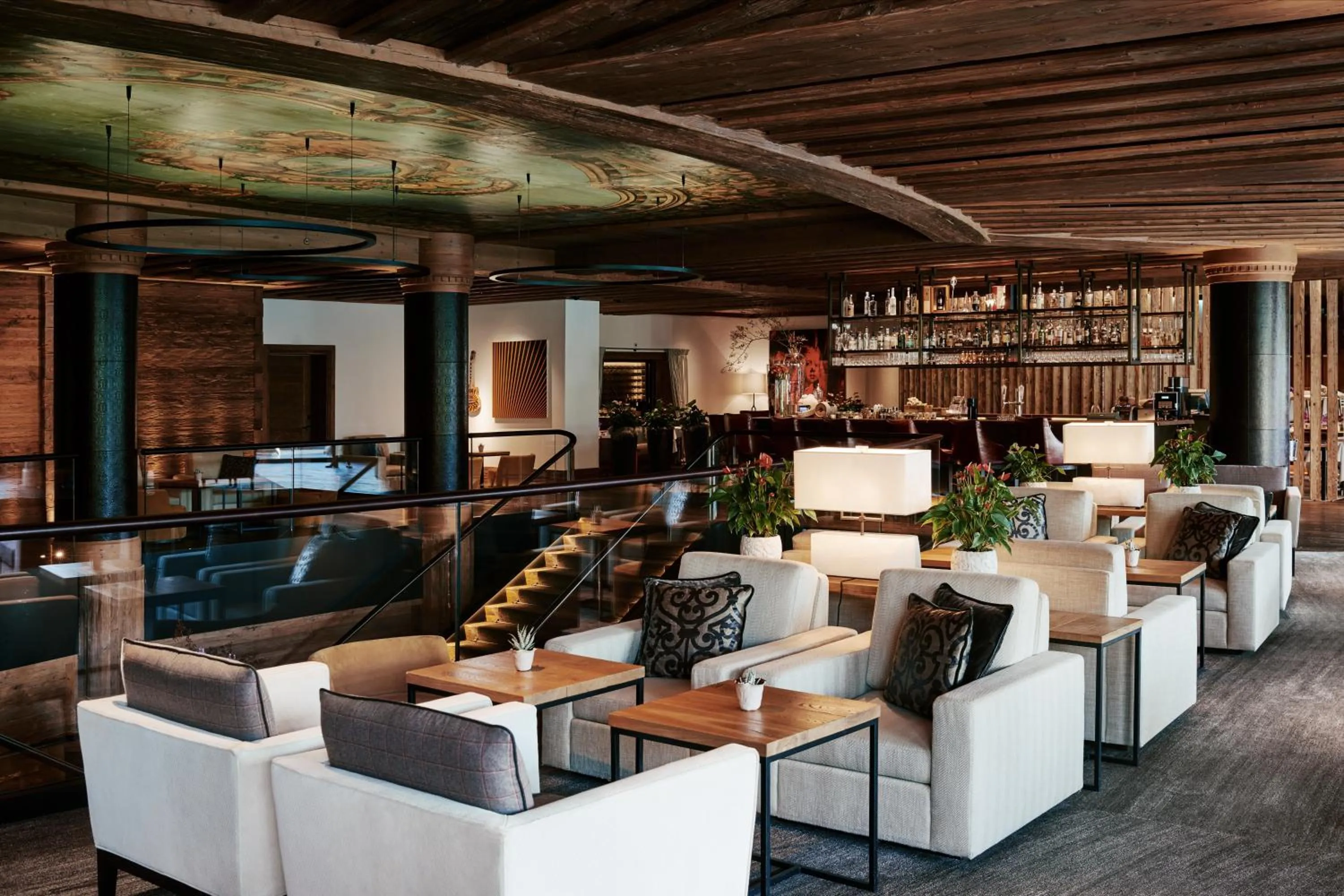 Lounge or bar in The Alpina Gstaad