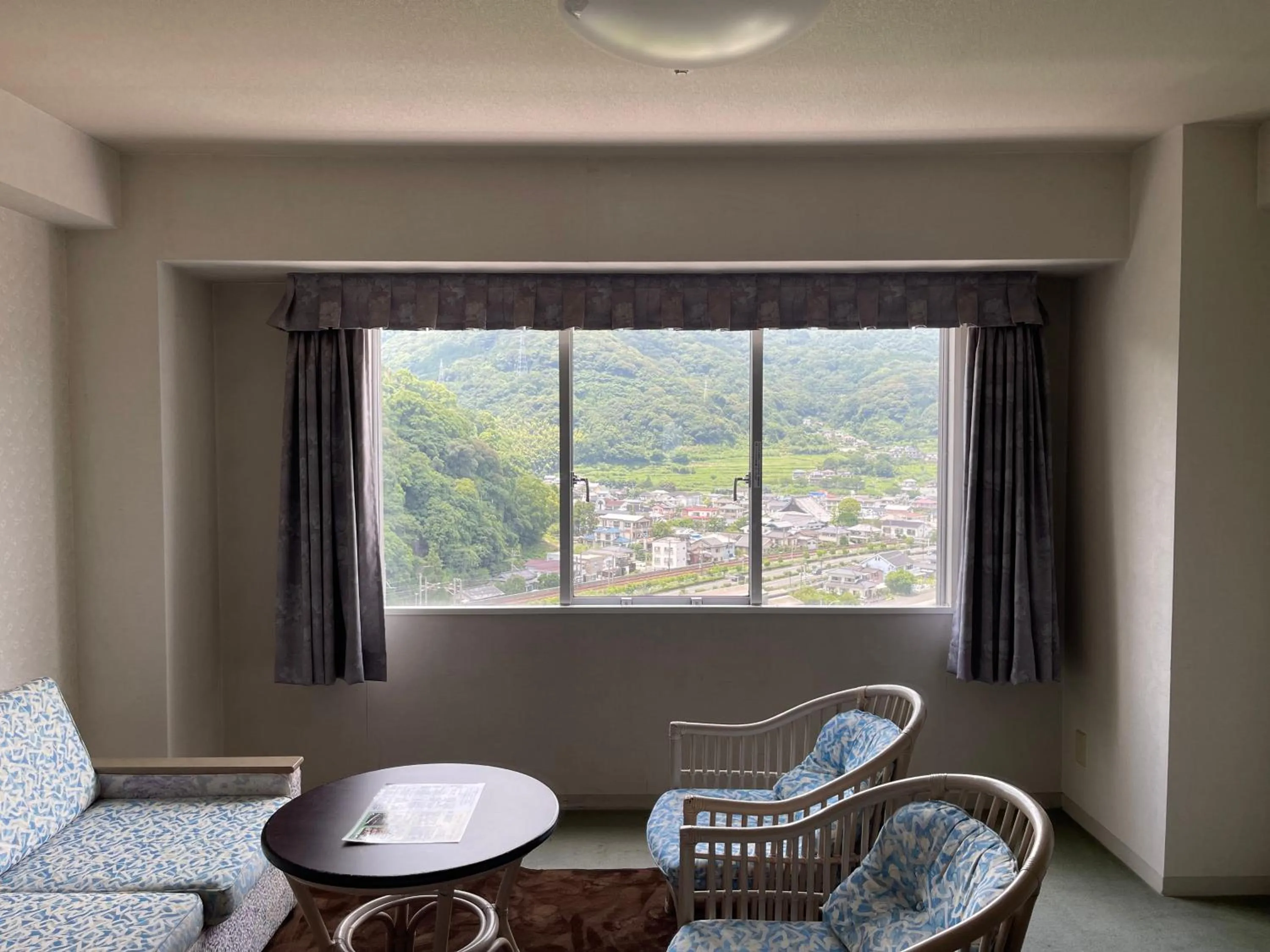 View (from property/room), Seating Area in Beppuwan Royal Hotel