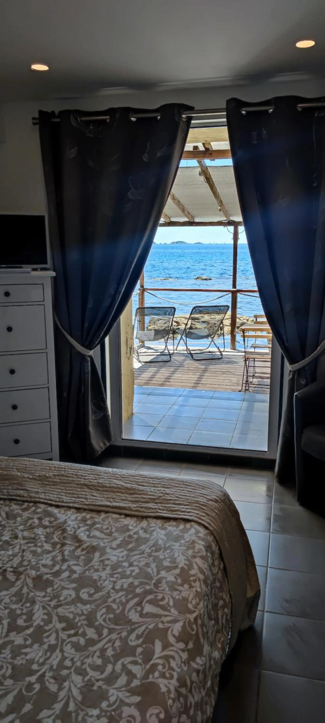 Balcony/Terrace, Bed in Stella Maris