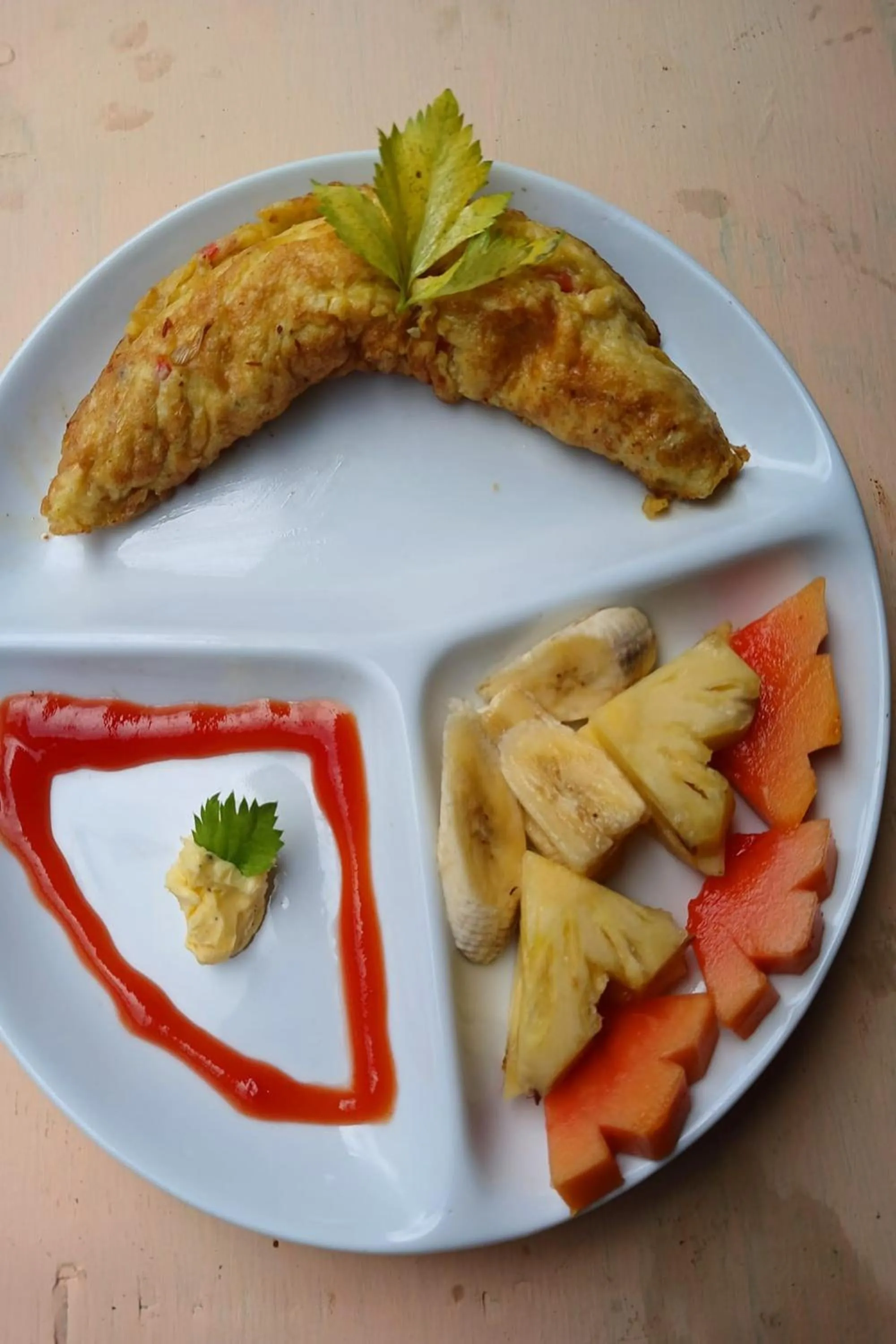 Breakfast, Food in Downtown Monkey Forest Hostel