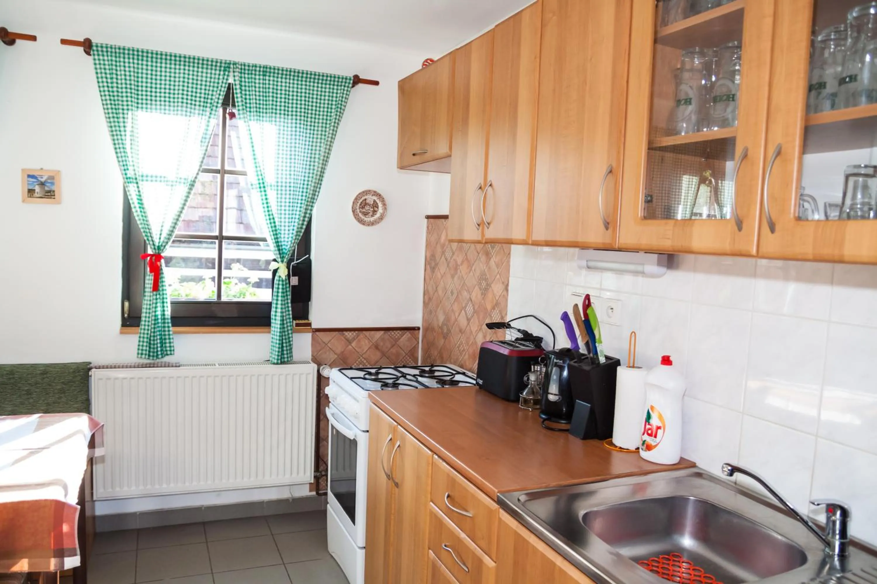 Communal kitchen in Turisticka ubytovna Cakle