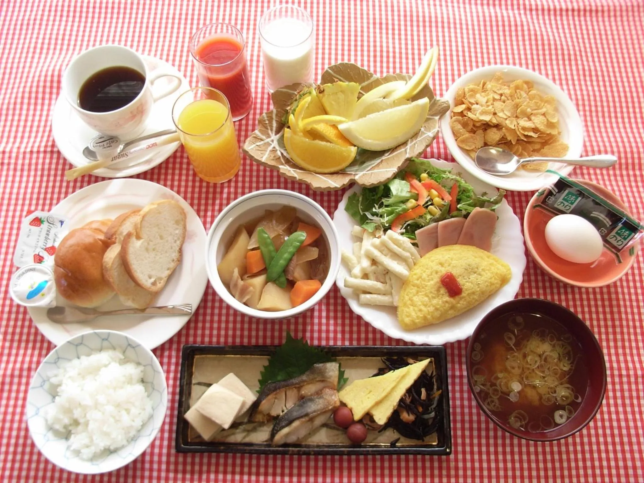 Breakfast in Hotel New Green Tsubame Sanjo