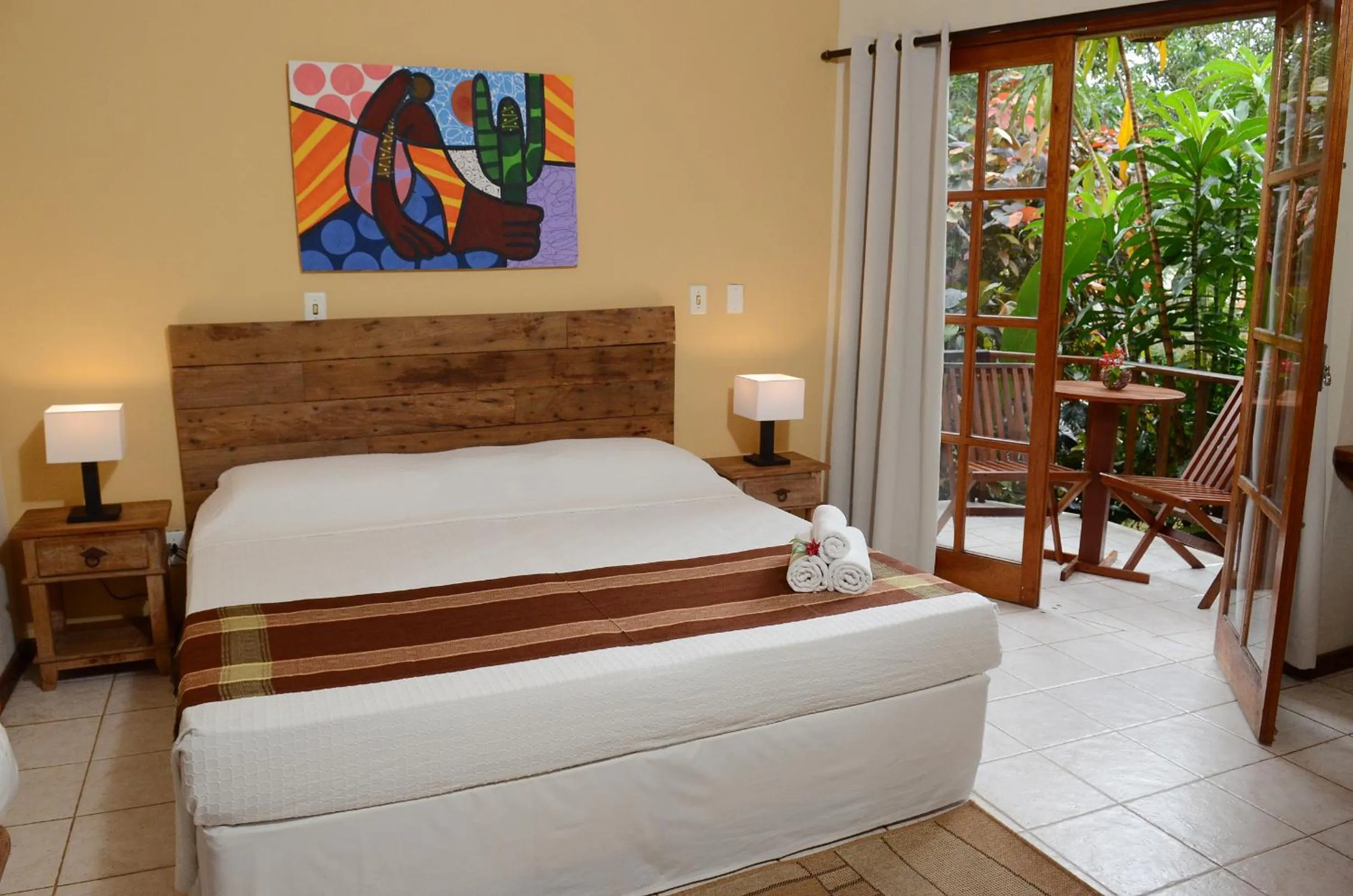 Bed in Pousada Moryba