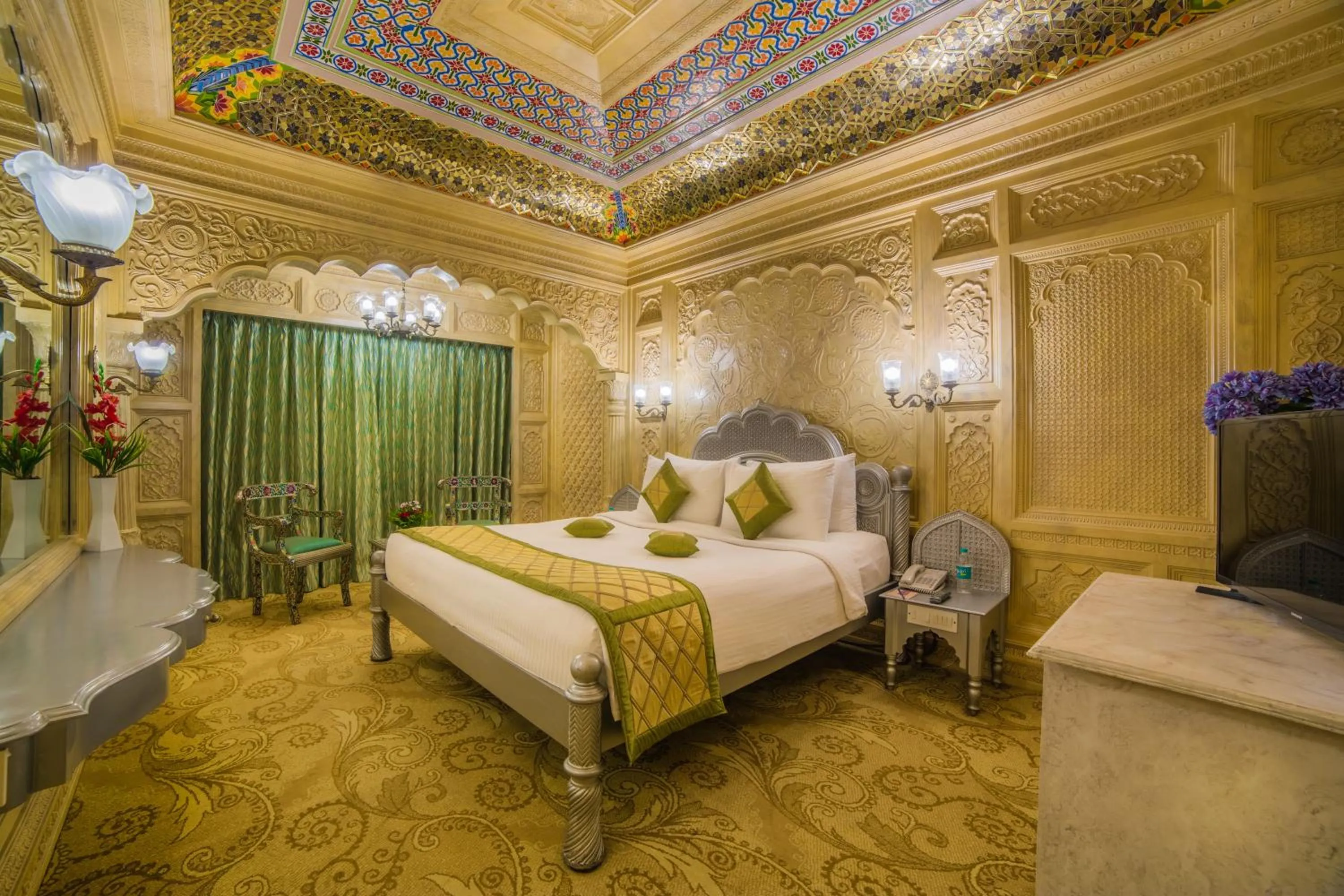 Bed in Ramoji Film City- Sitara Luxury Hotel